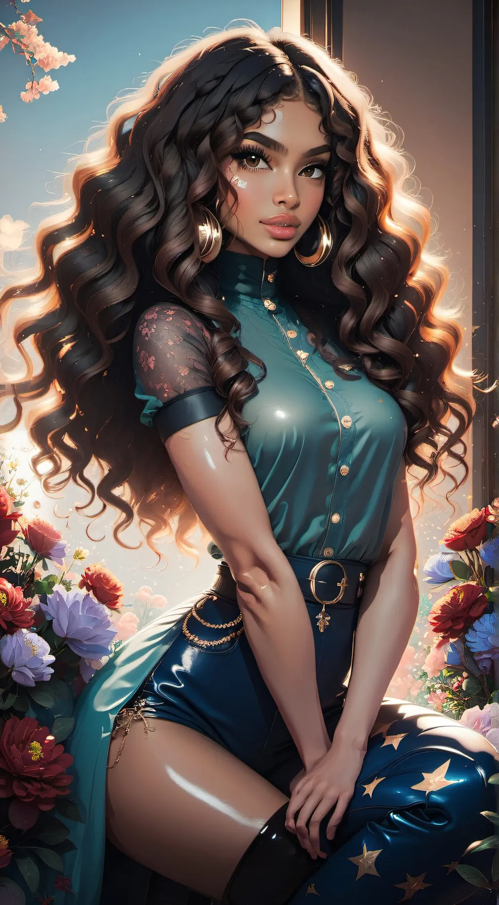 ai character: Katherine  background