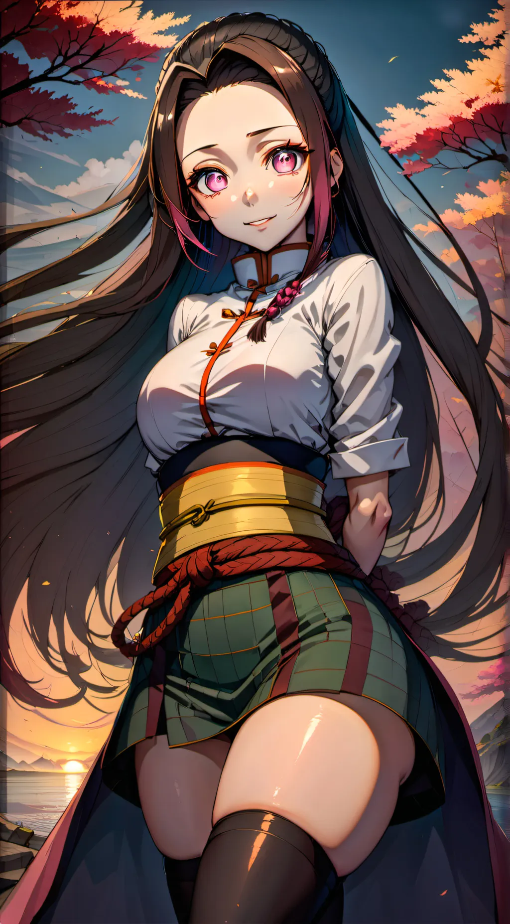 ai character: Nezuko  background