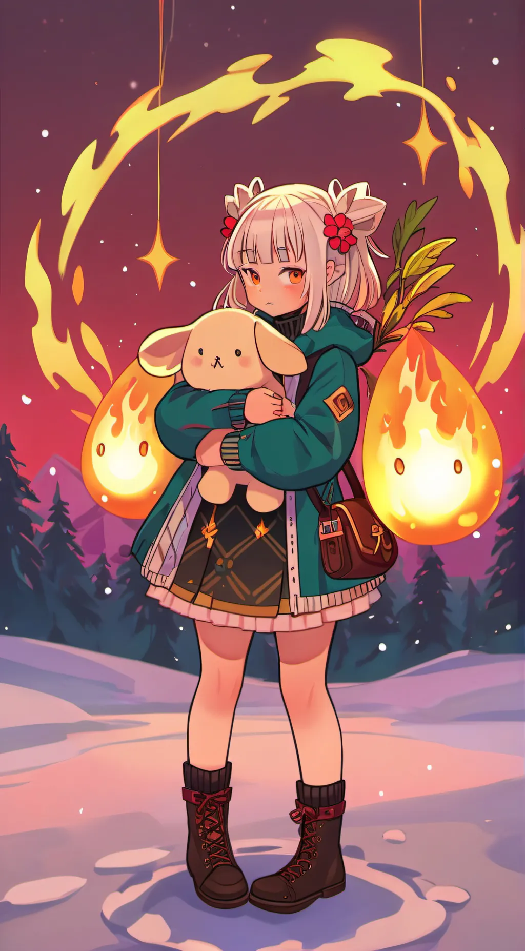 ai character: lilly love background