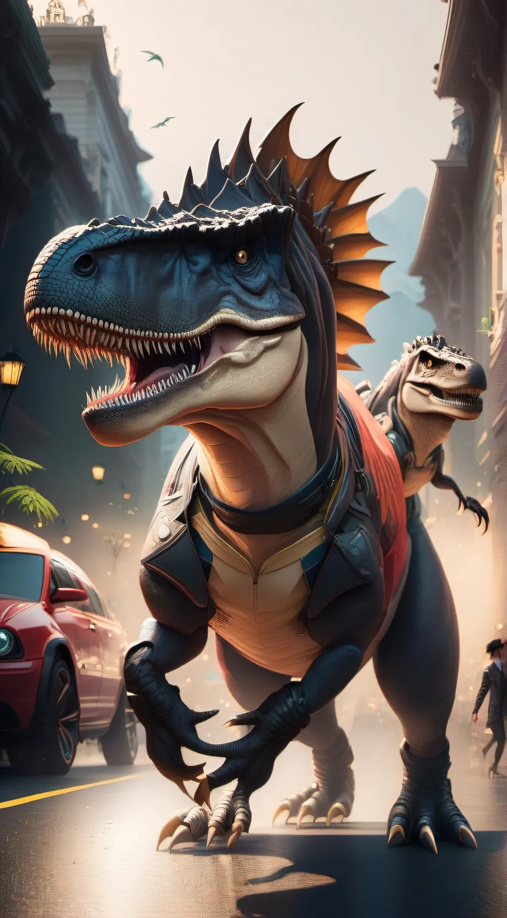 ai character: Sexy rexy background