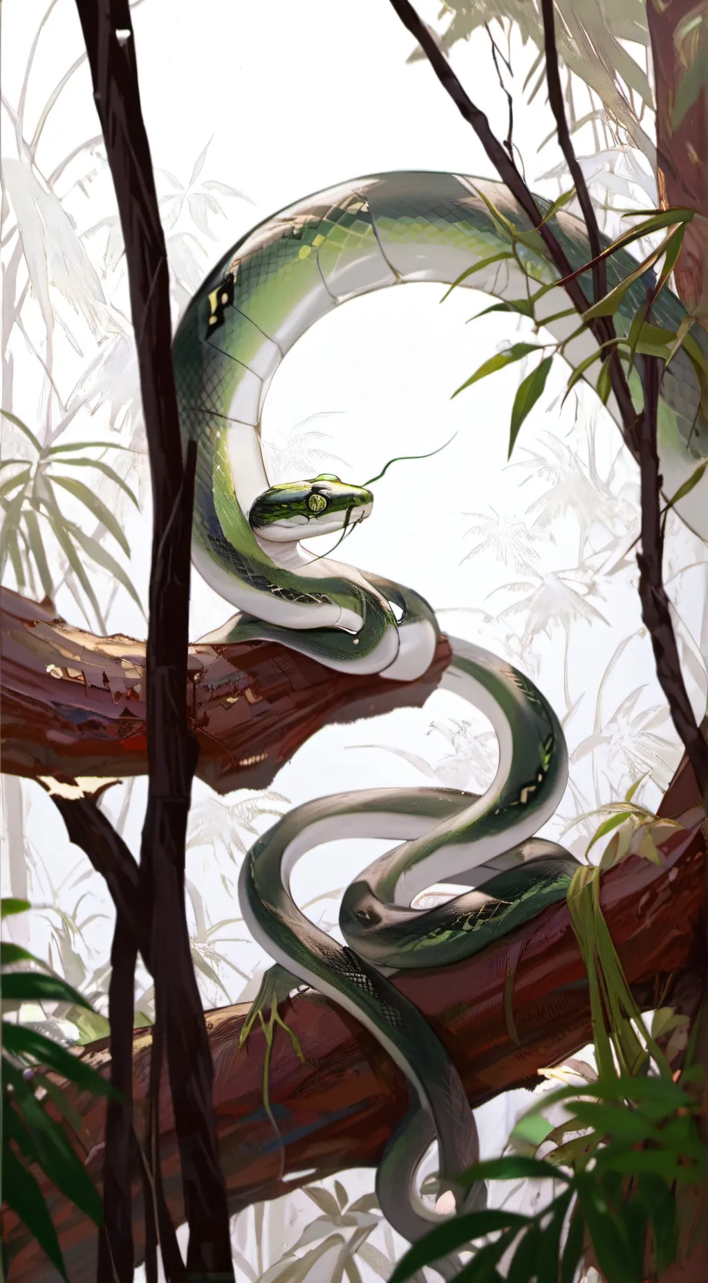 ai character: erica the snake background