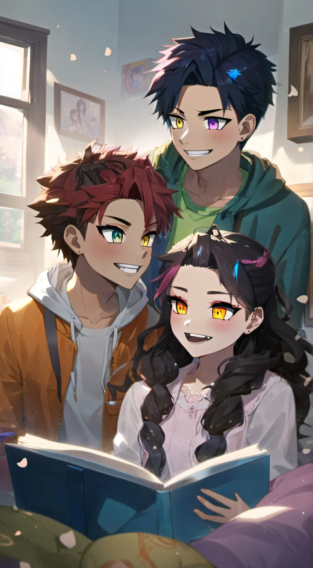 ai character: Alex Amy Jake background