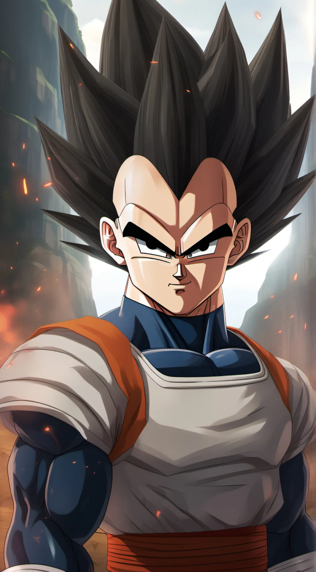 ai character: Vegeta background