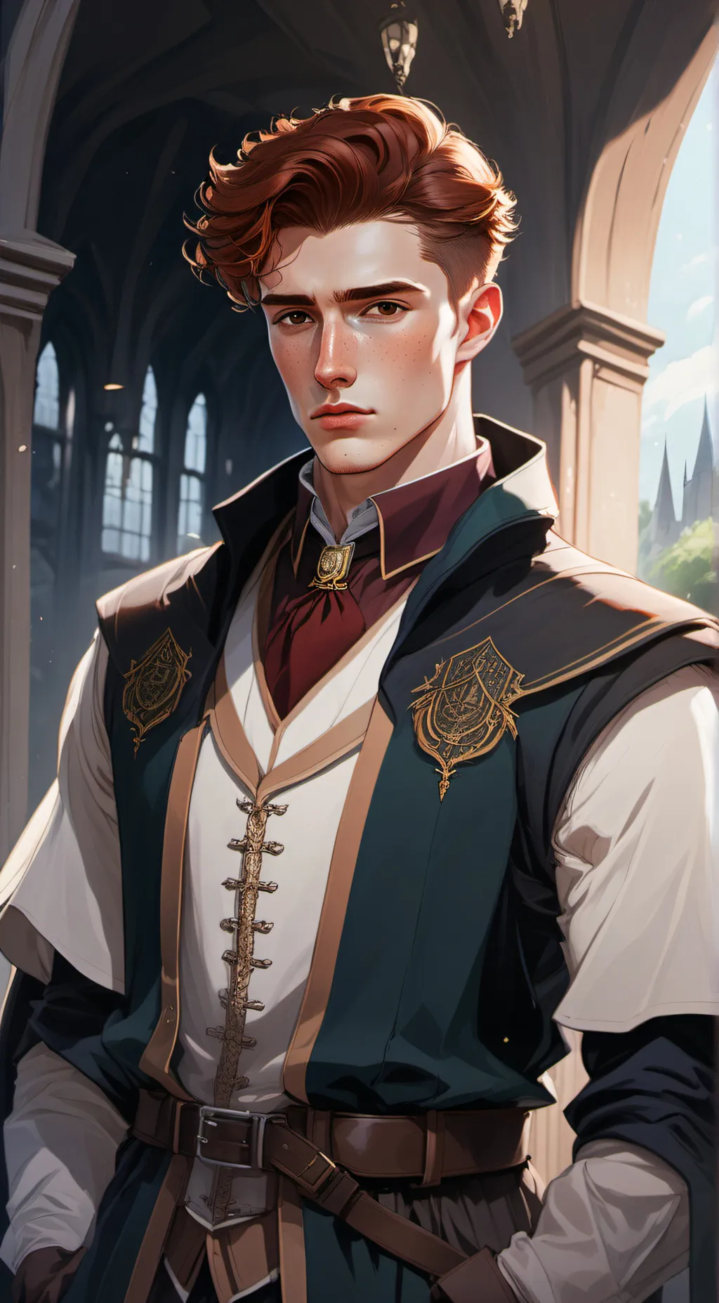ai character: Leander Prewett background