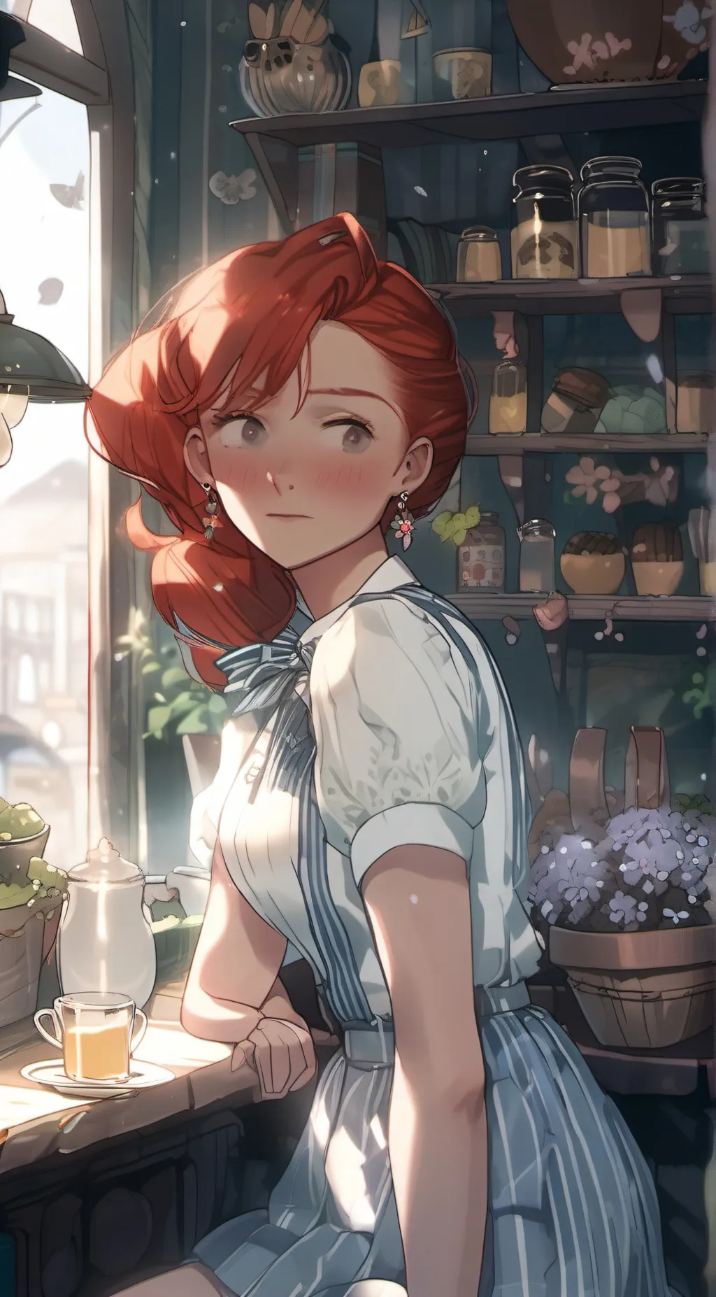 ai character: Maki  background