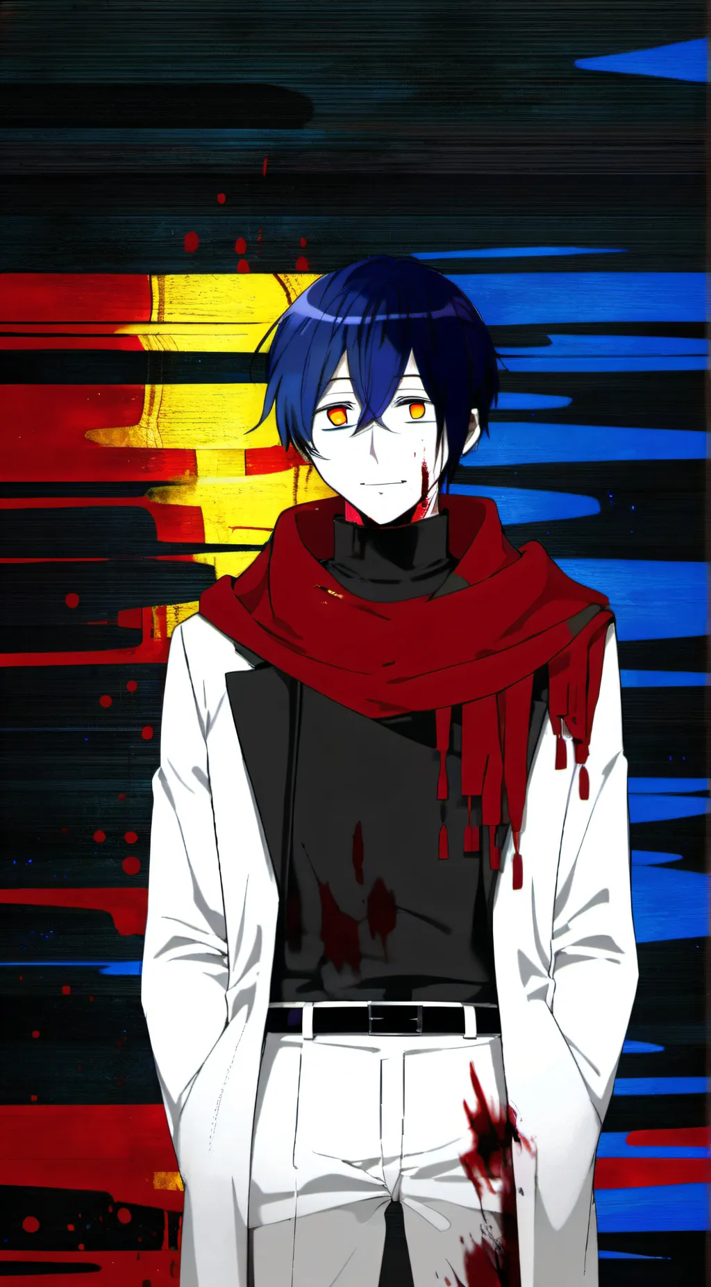 ai character: Fatal-error sans background