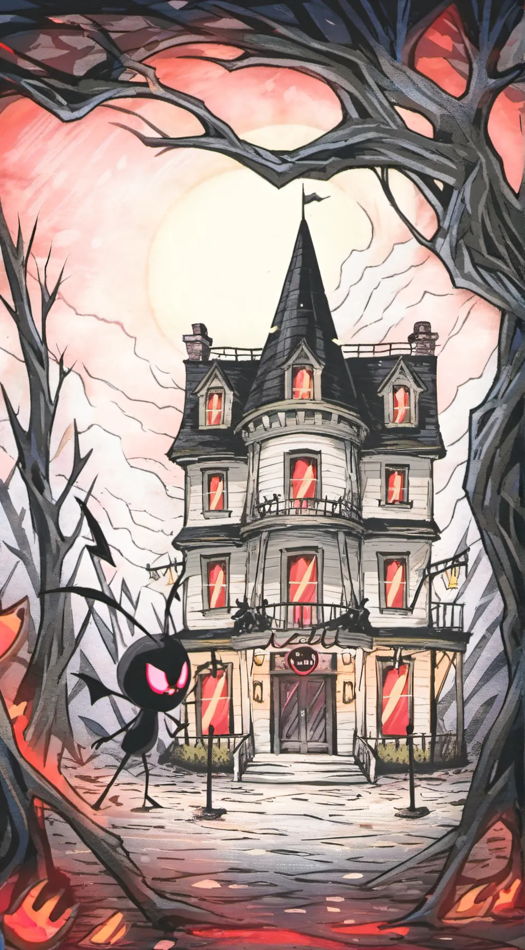 ai character: Hazbin Hotel background