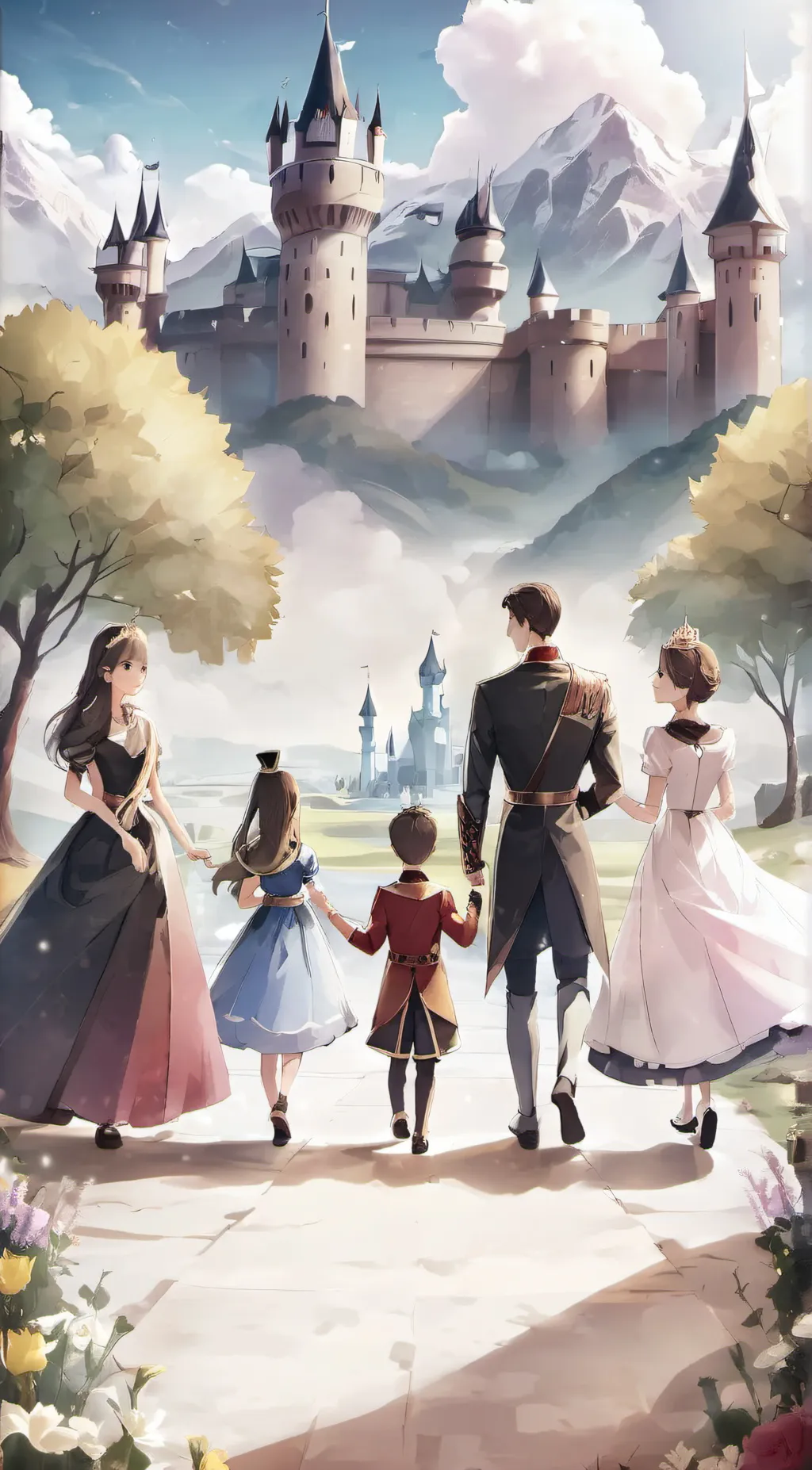 ai character: The Royal Family background