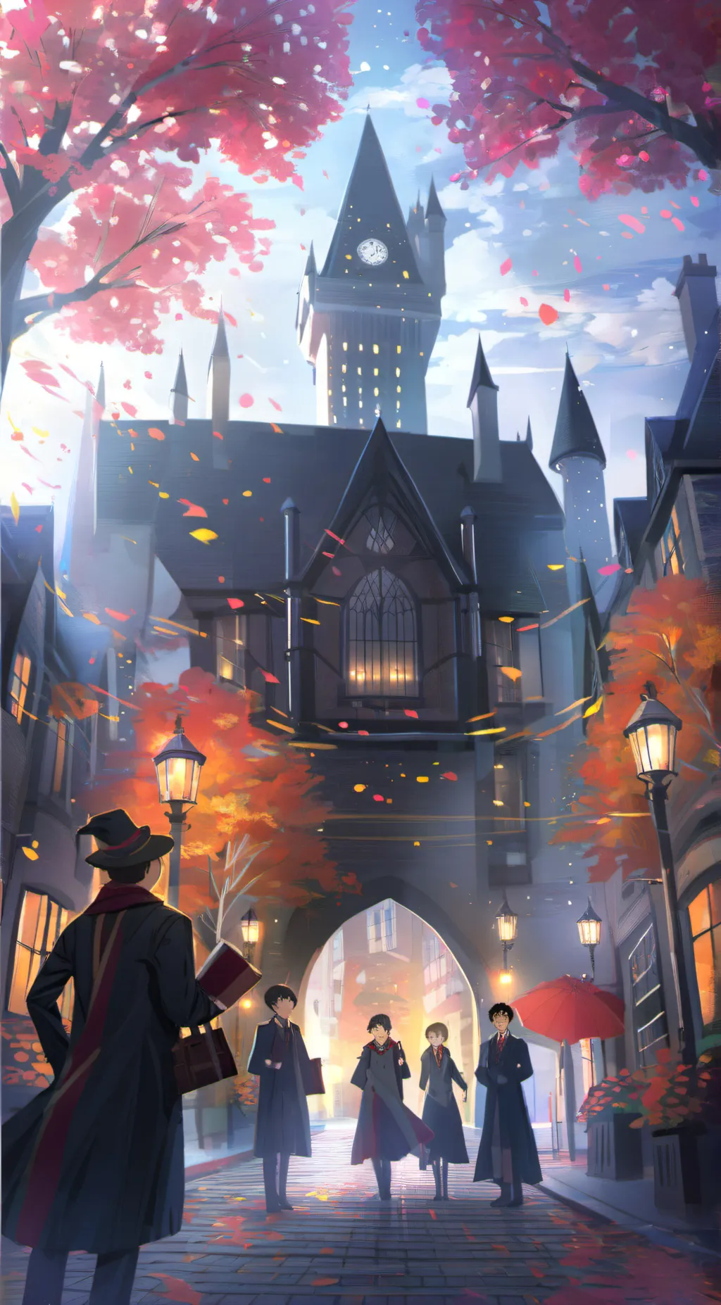 ai character: Hogwarts  background