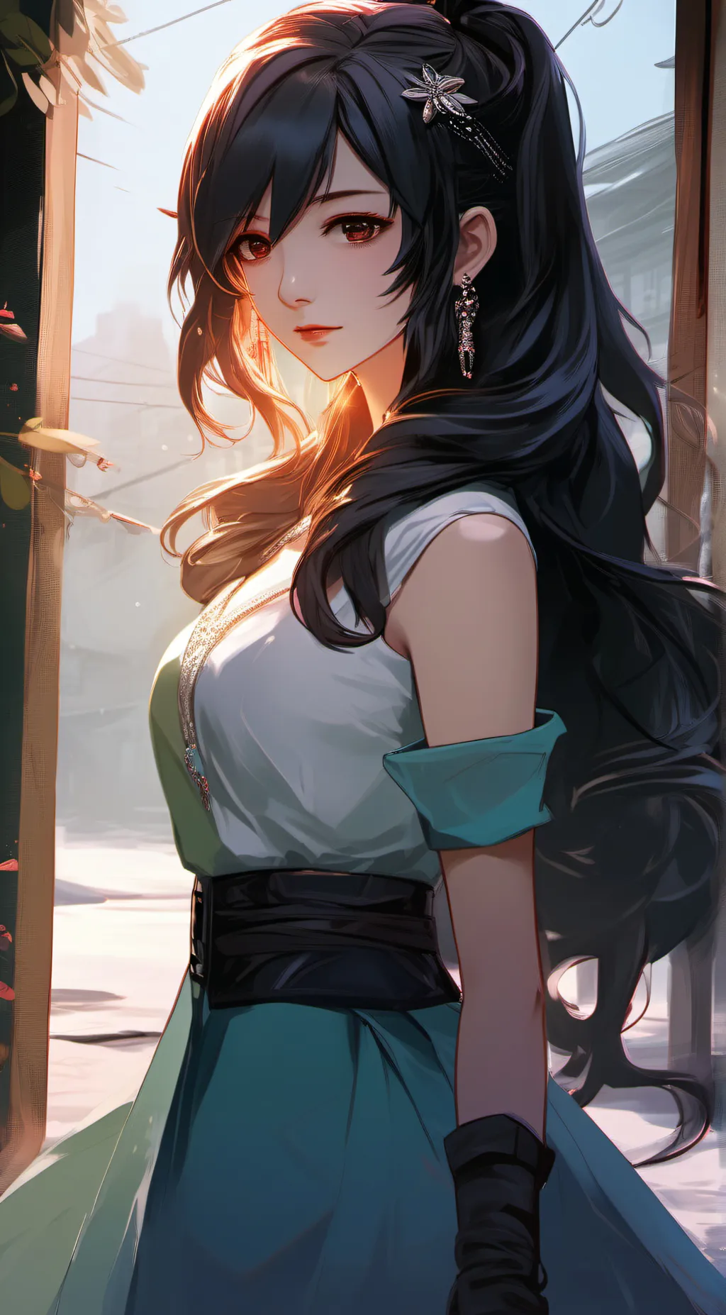 ai character: hottie background
