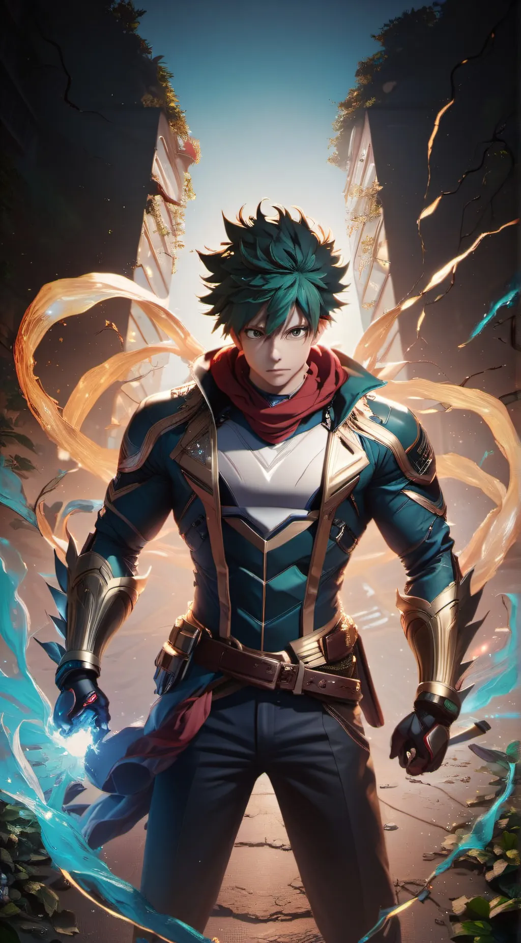 ai character: Villain Deku background