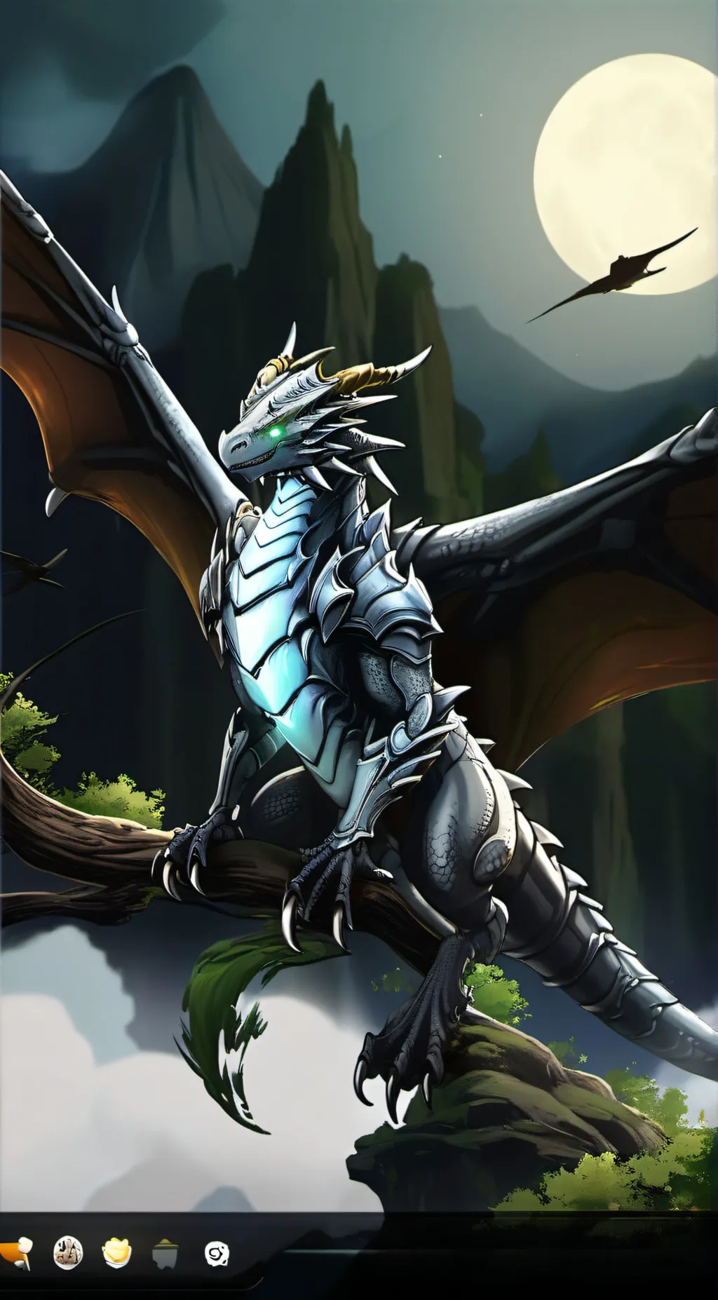 ai character: Moonwatcher background