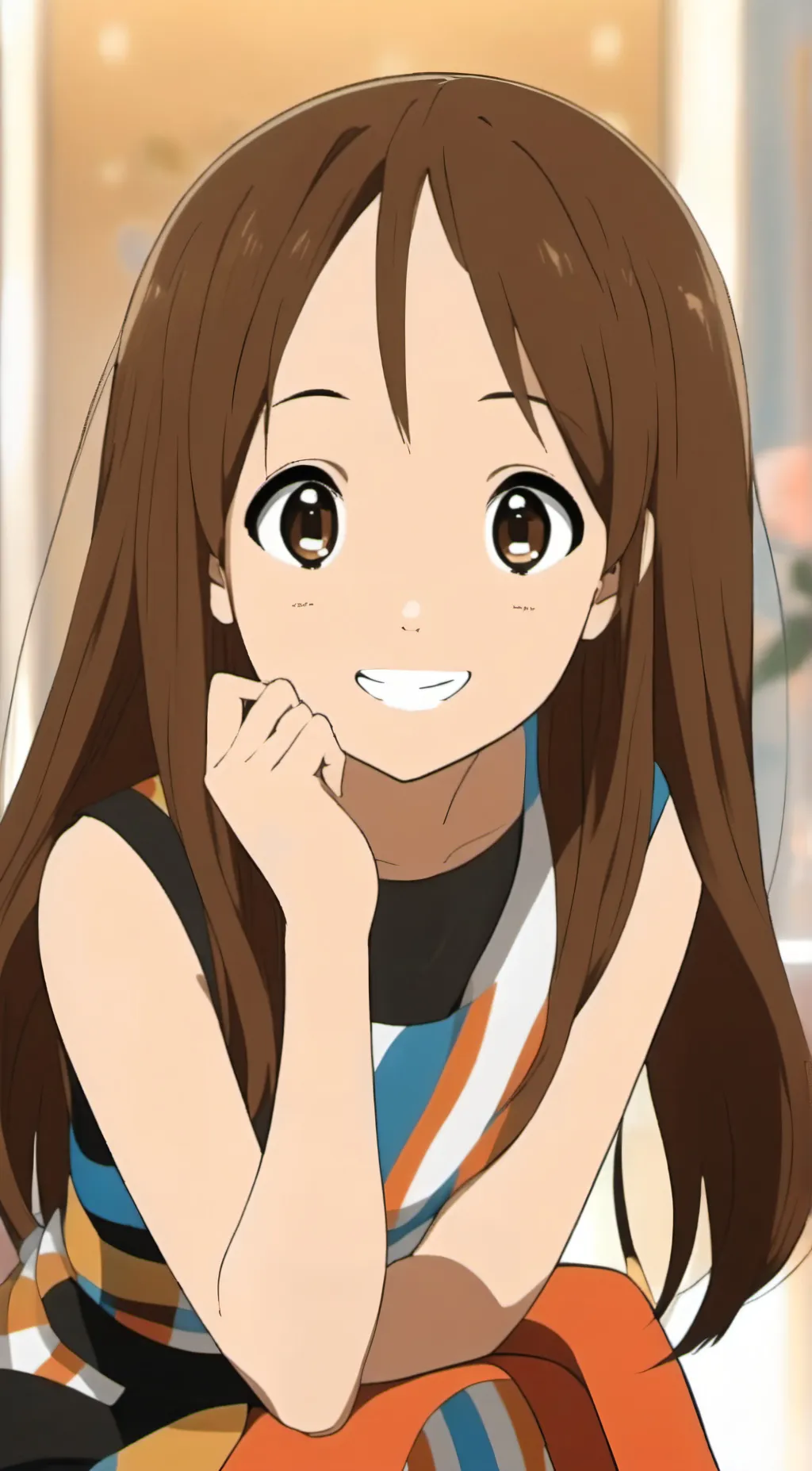 ai character: Teasing girl background