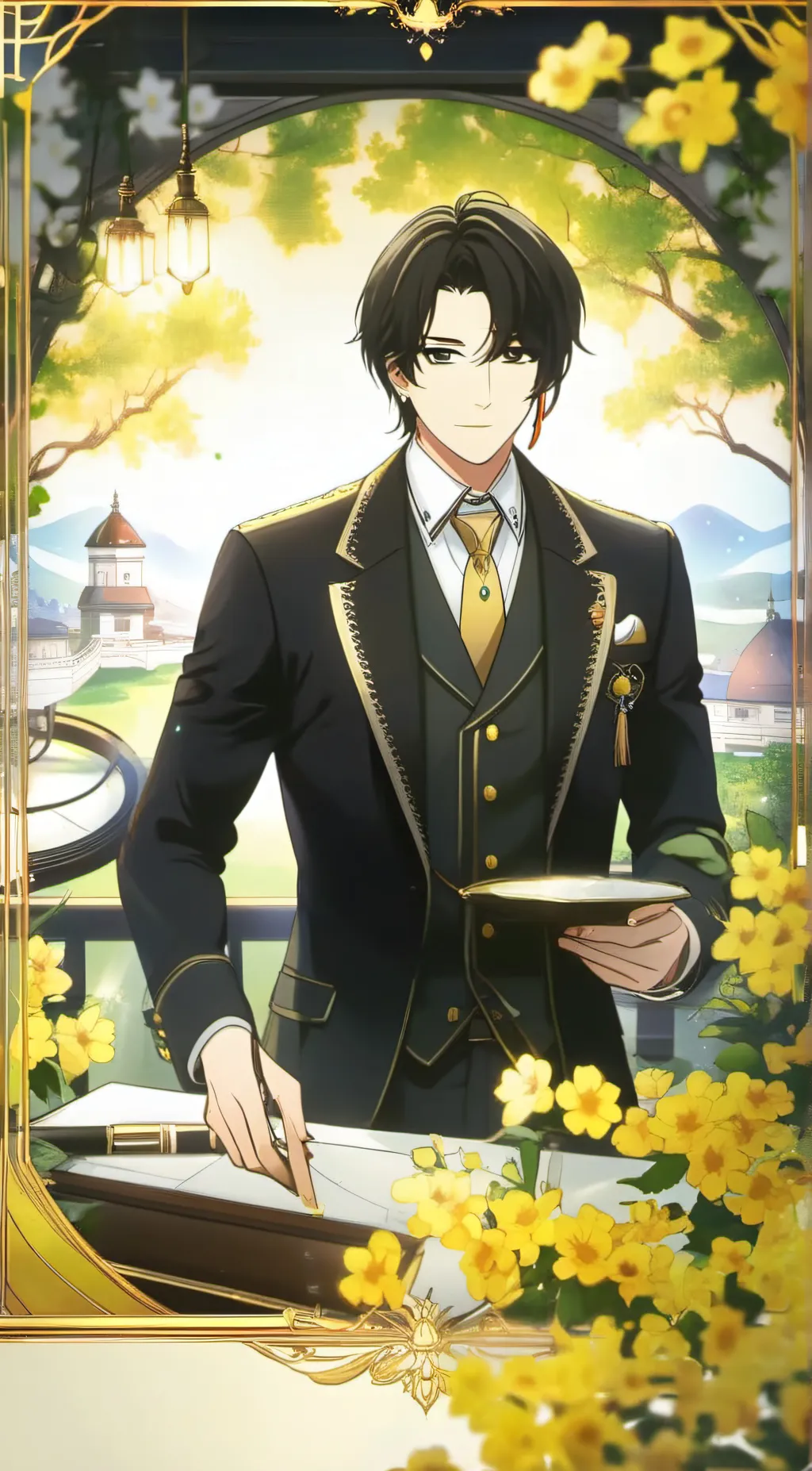 ai character: angel background