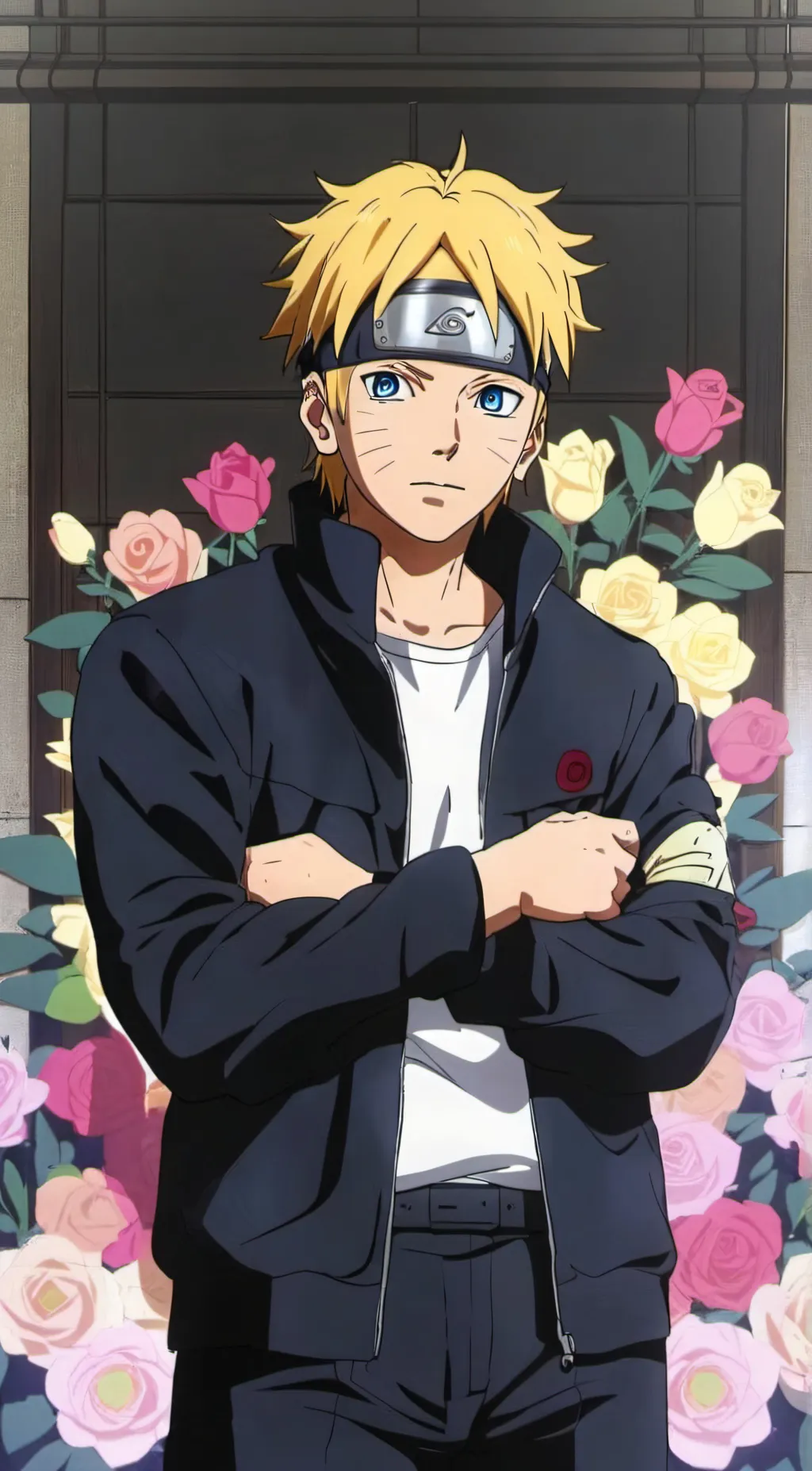 ai character: Boruto uzumaki  background