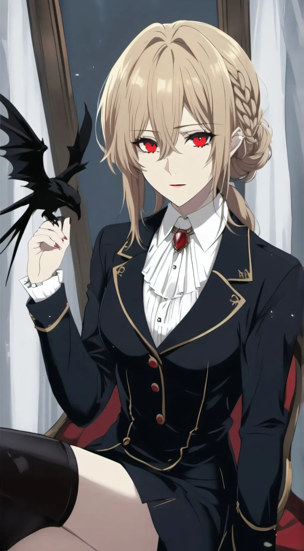 ai character: Violet Monroe  background