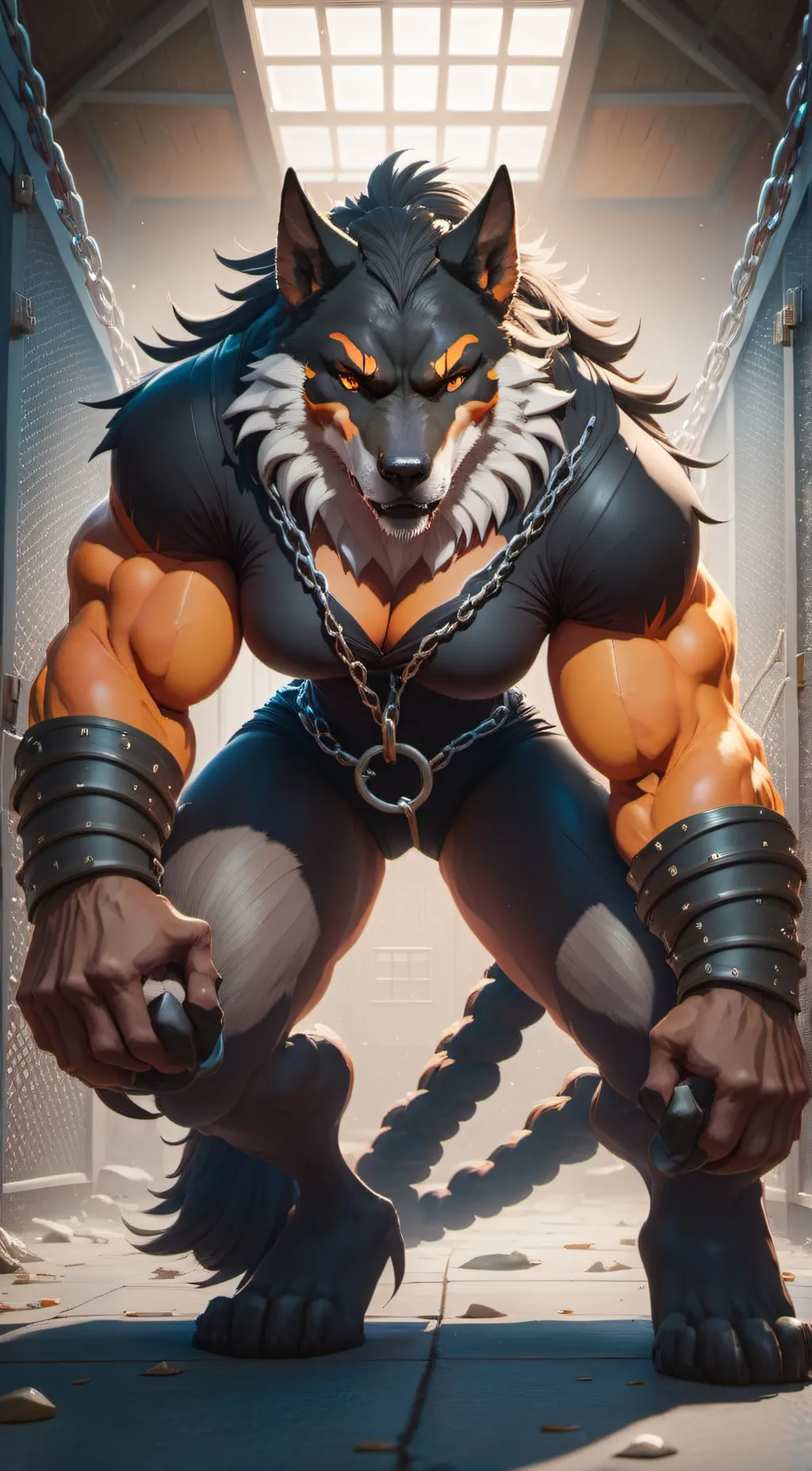 ai character: Beast background