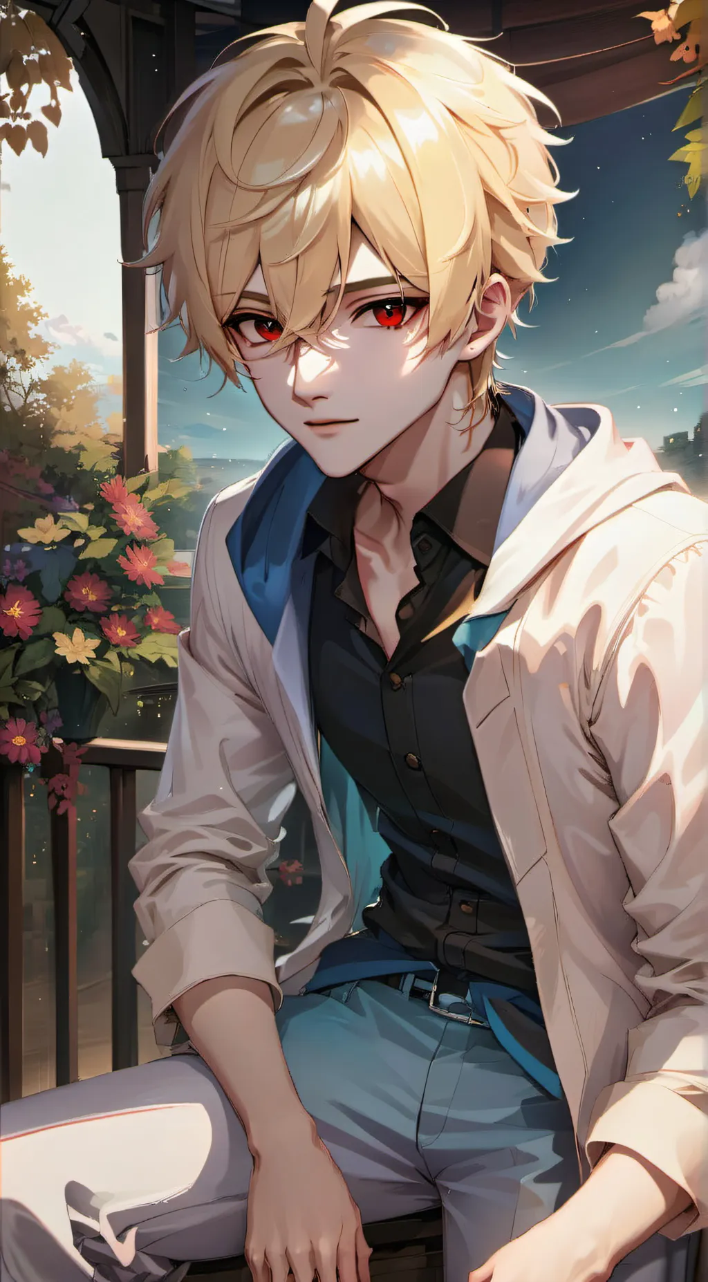 ai character: bakugo katsuik background