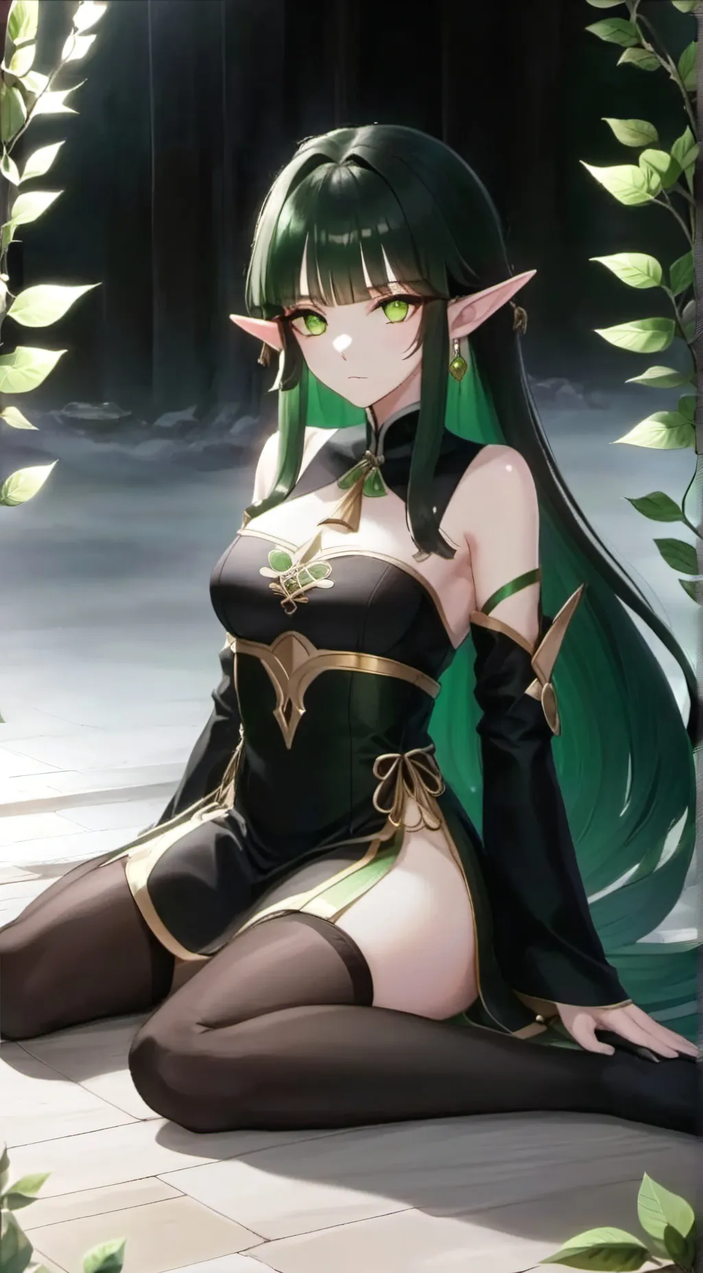 ai character: Flora background