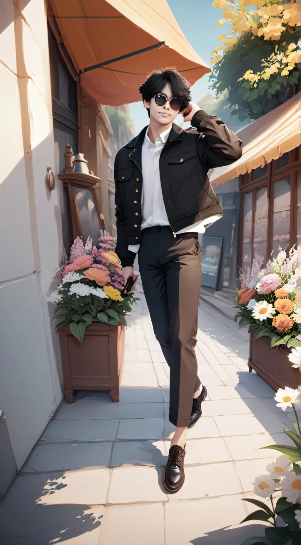 ai character: BTS Tea  background