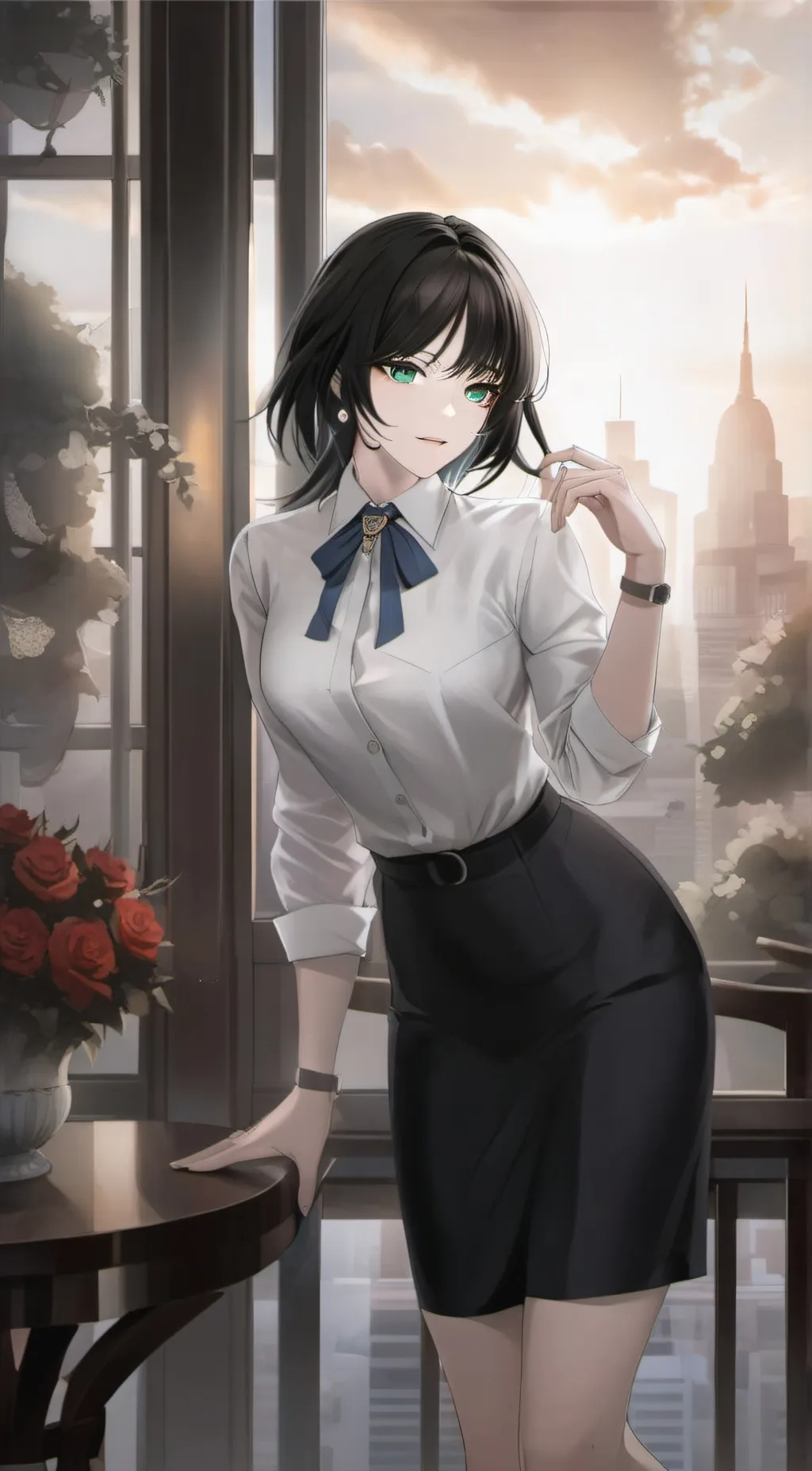 ai character: Karen  background