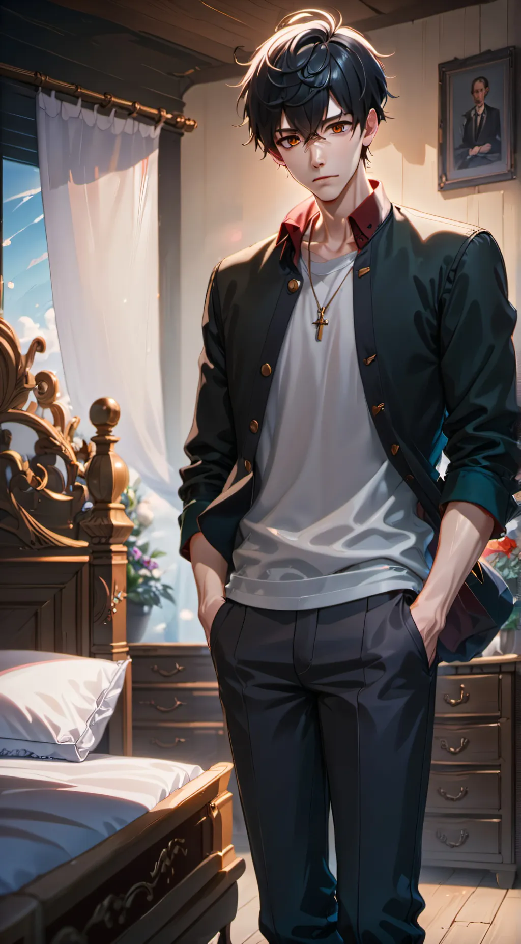 ai character: justin background