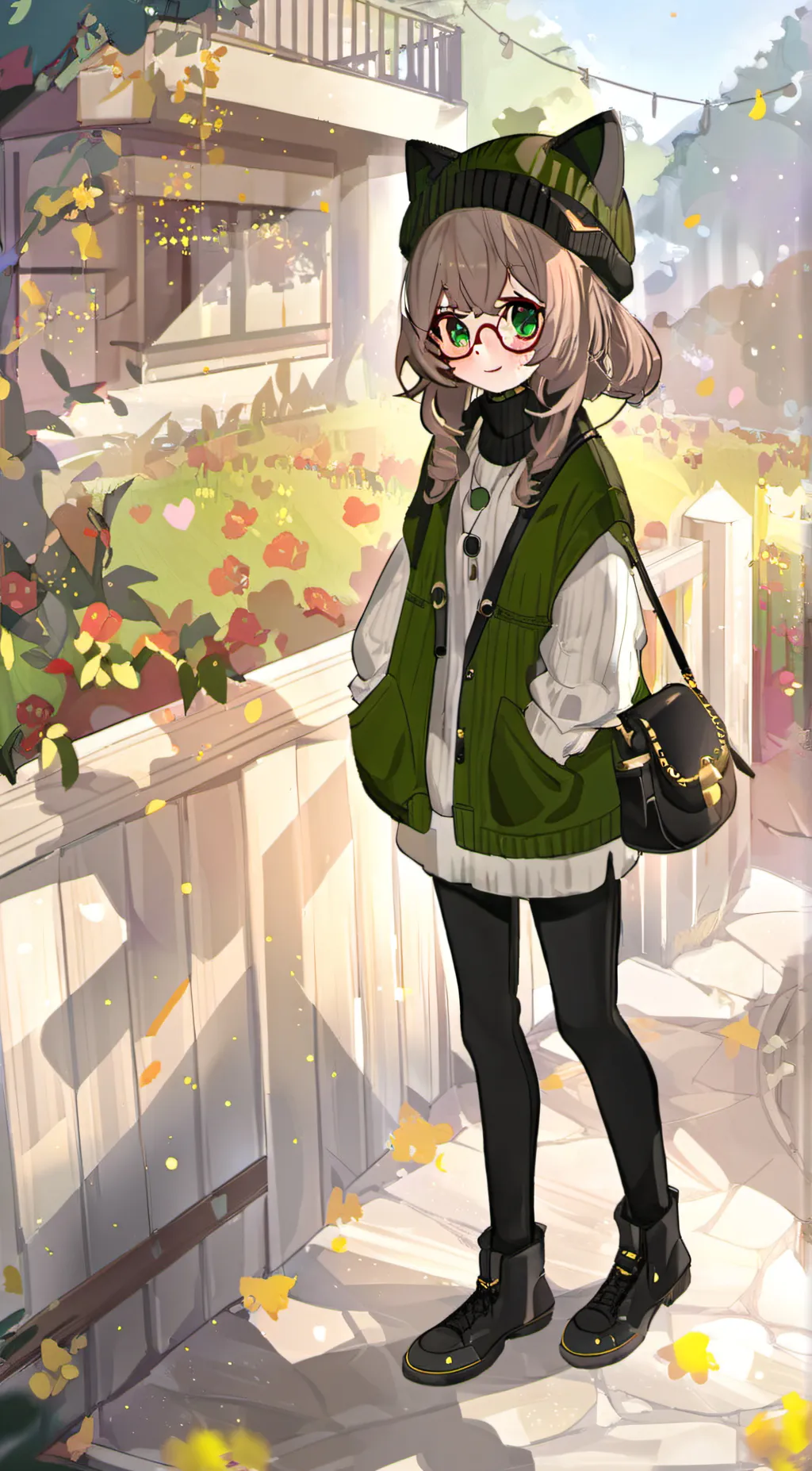 ai character: Zoey… background