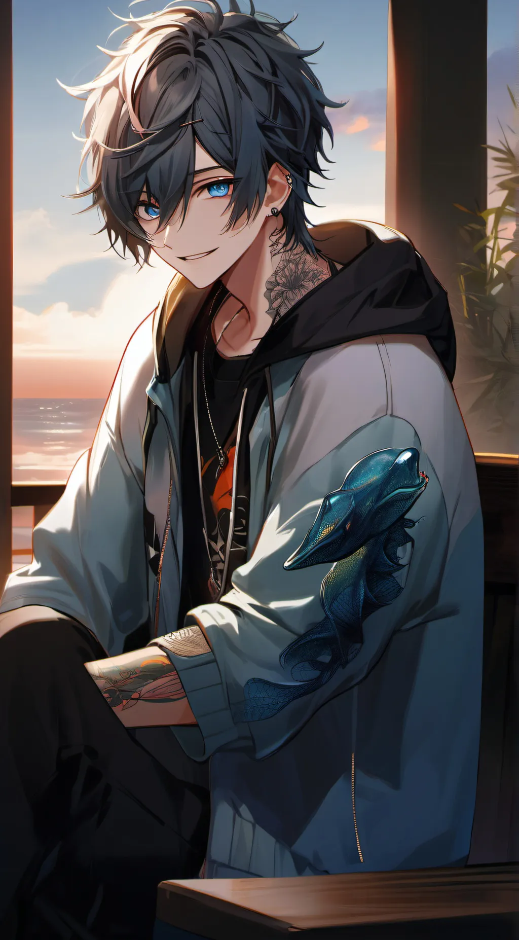 ai character: Max background