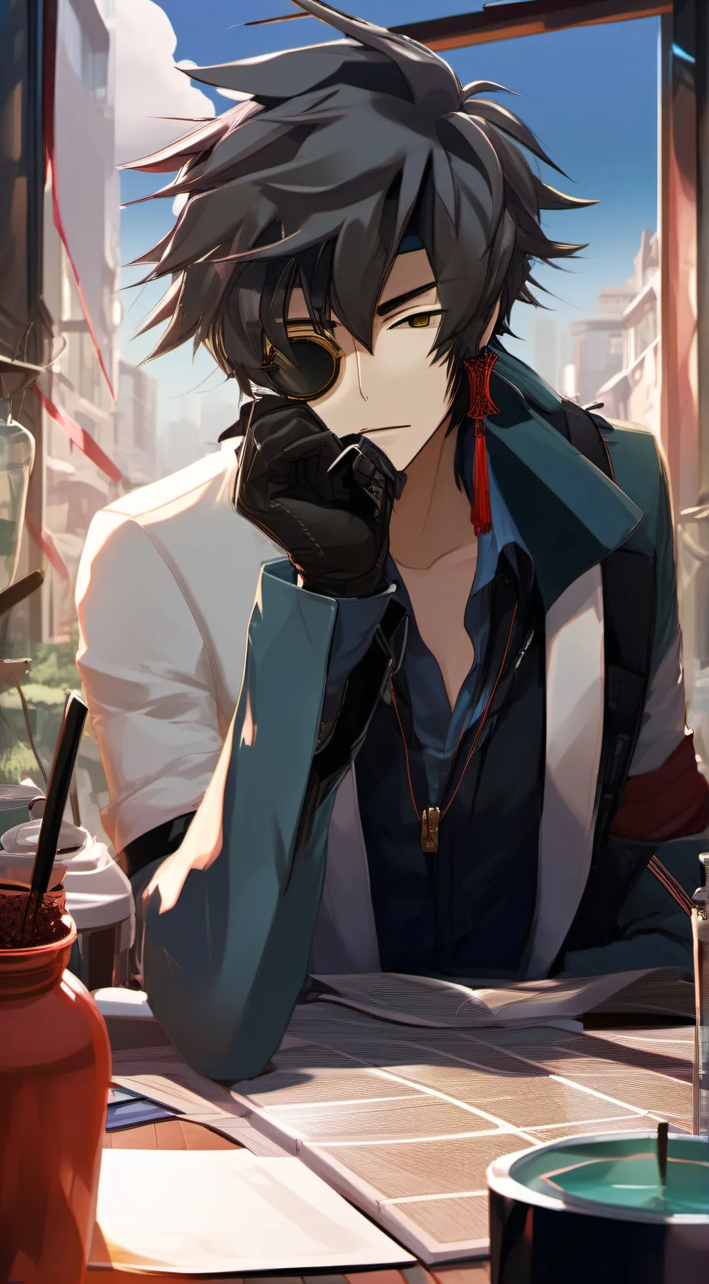 ai character: Axel background