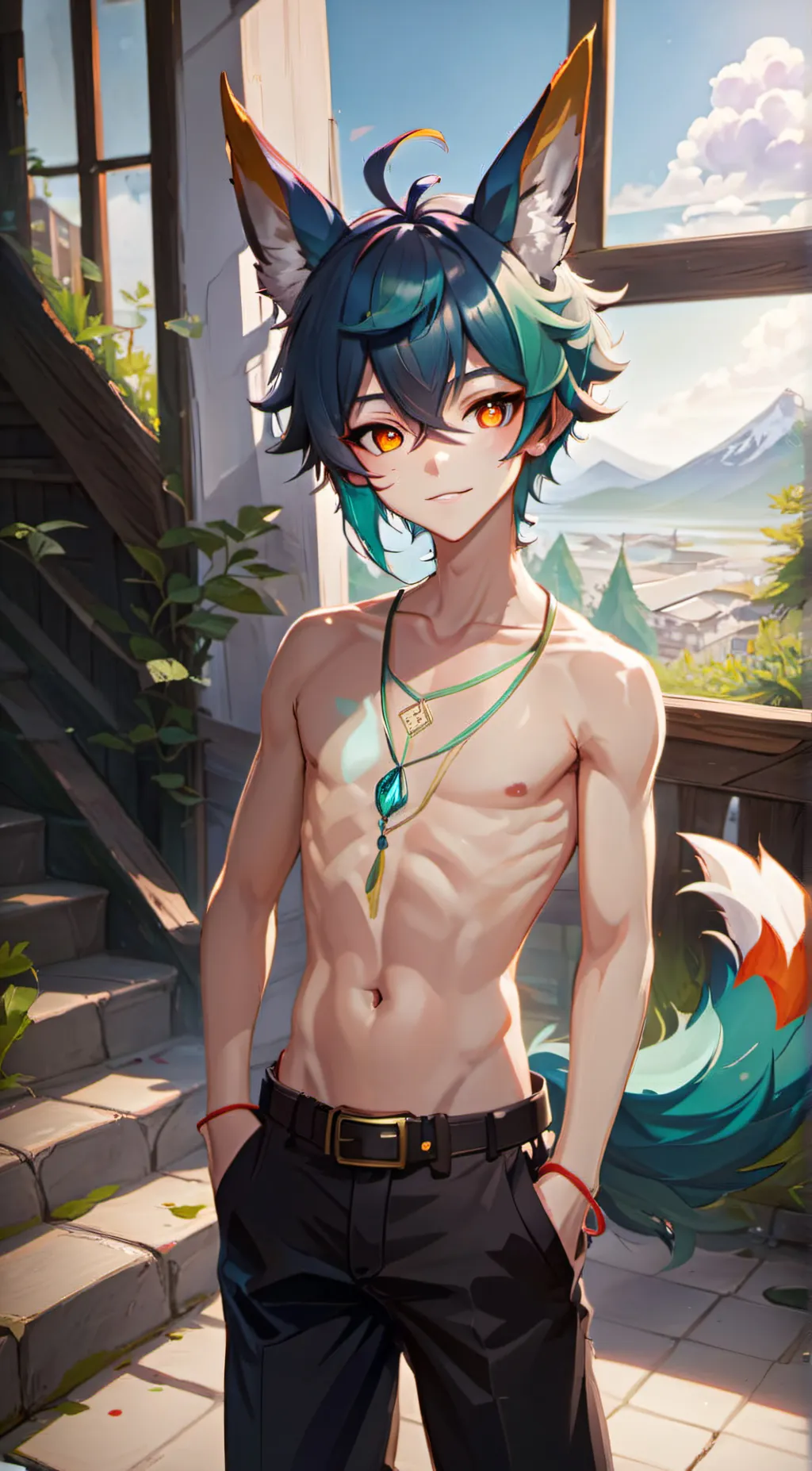 ai character: Ryu background