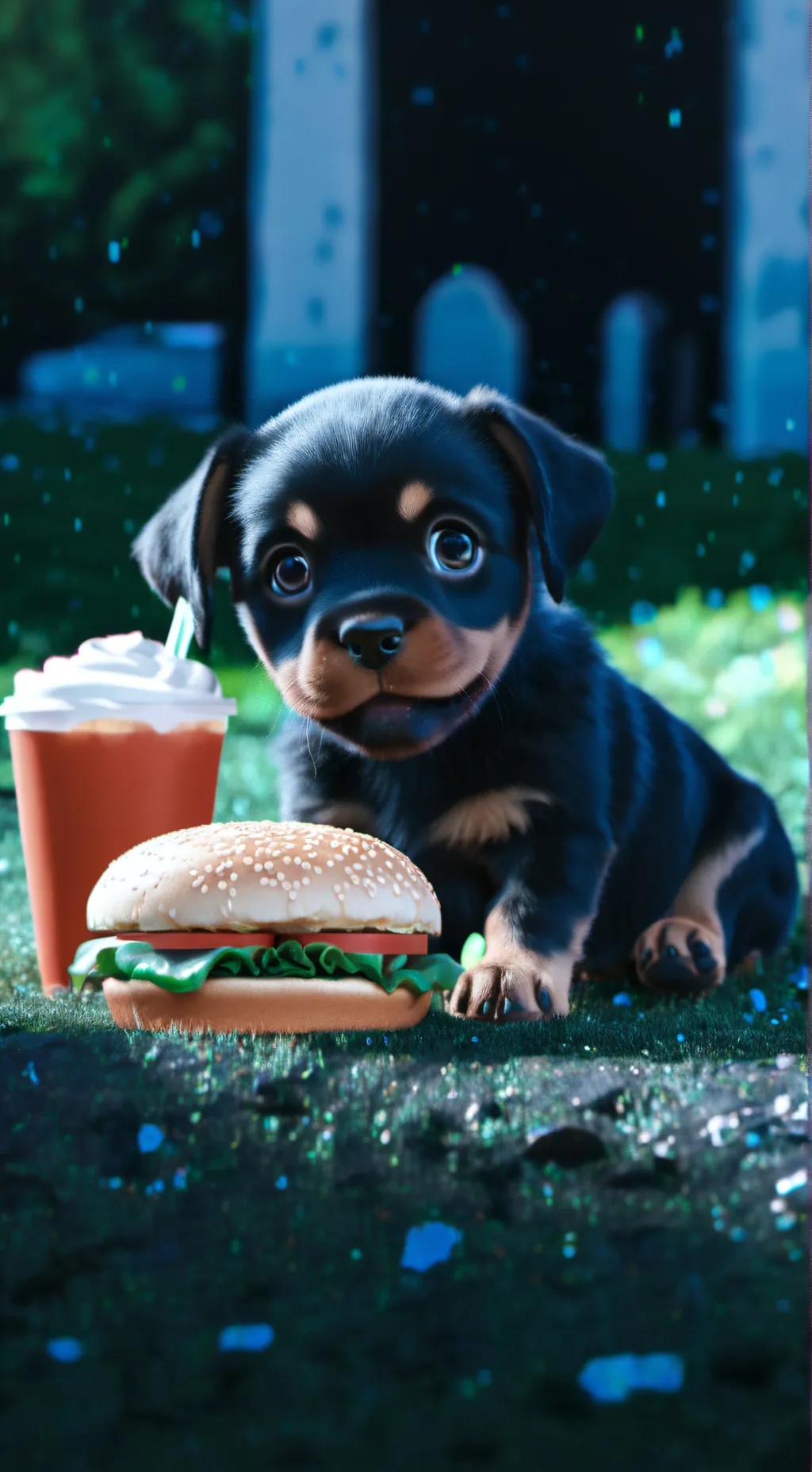 ai character: Puppy mike background