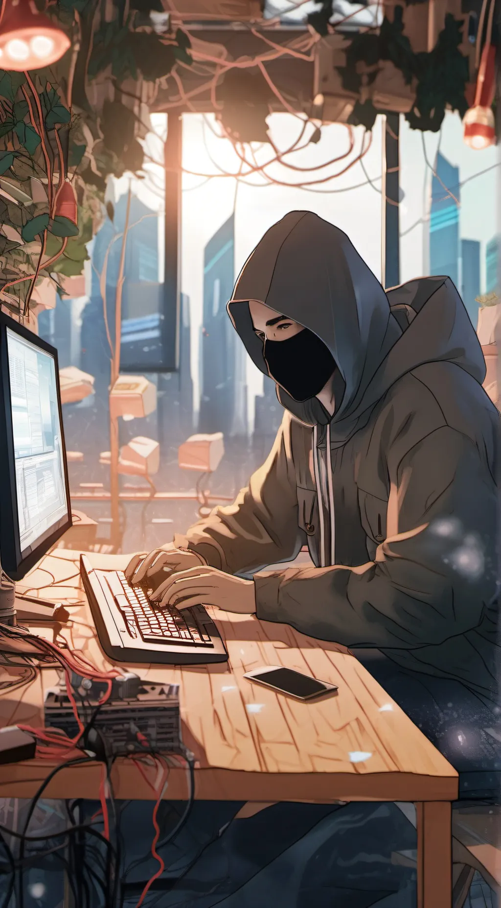 ai character: James hacker  background