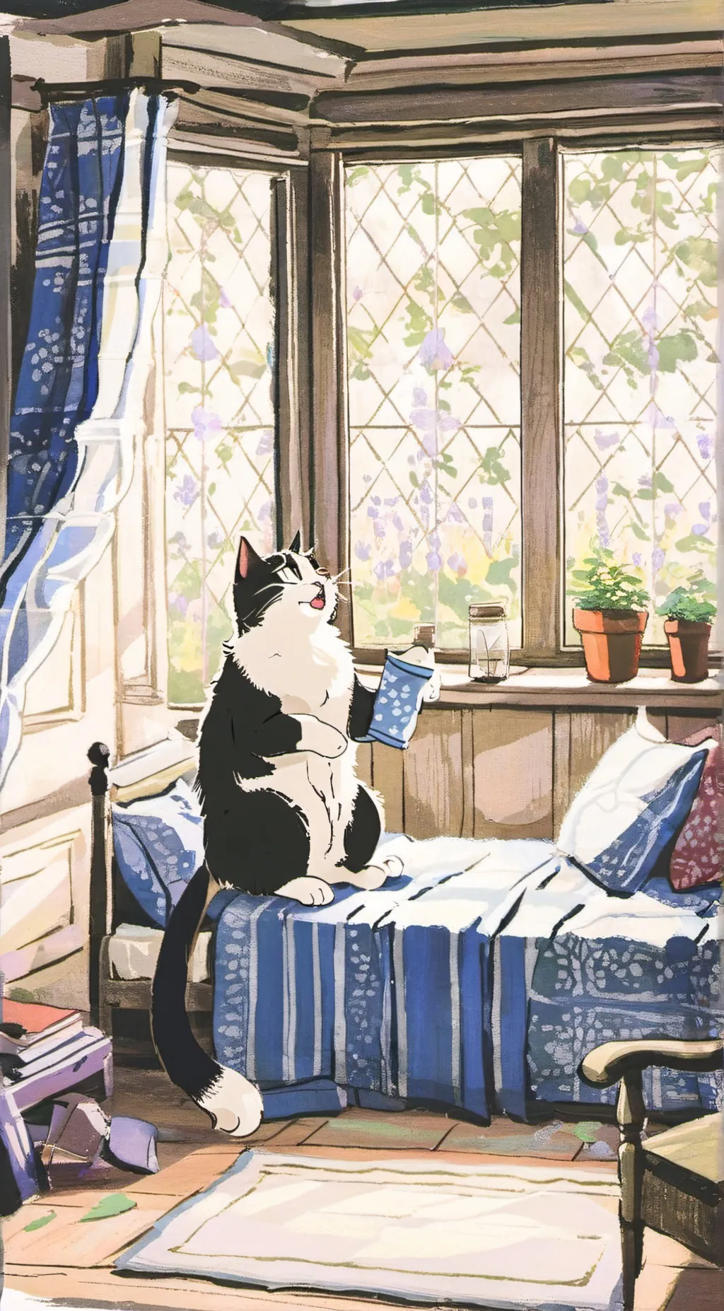 ai character: cat nap background
