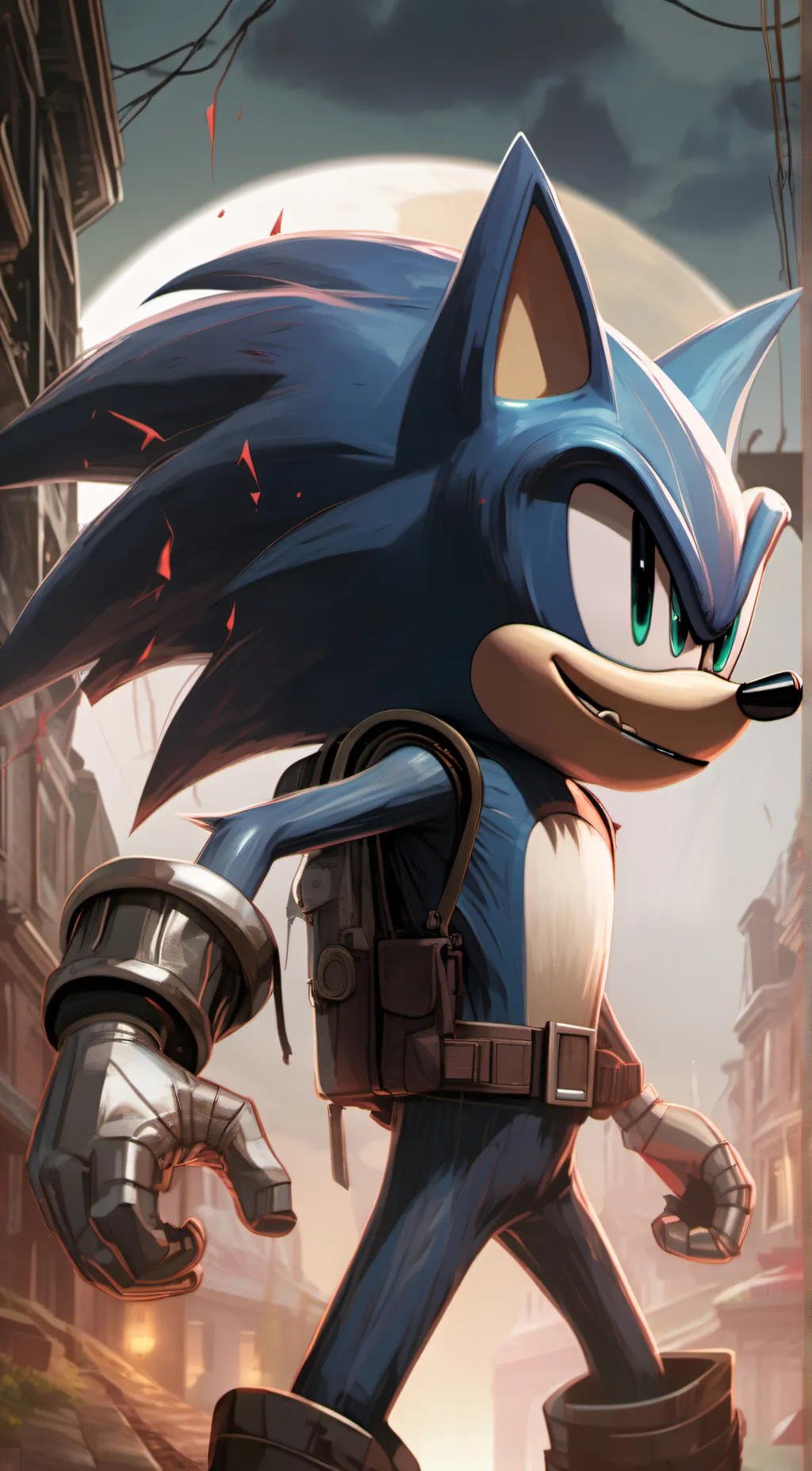 ai character: dark Sonic background