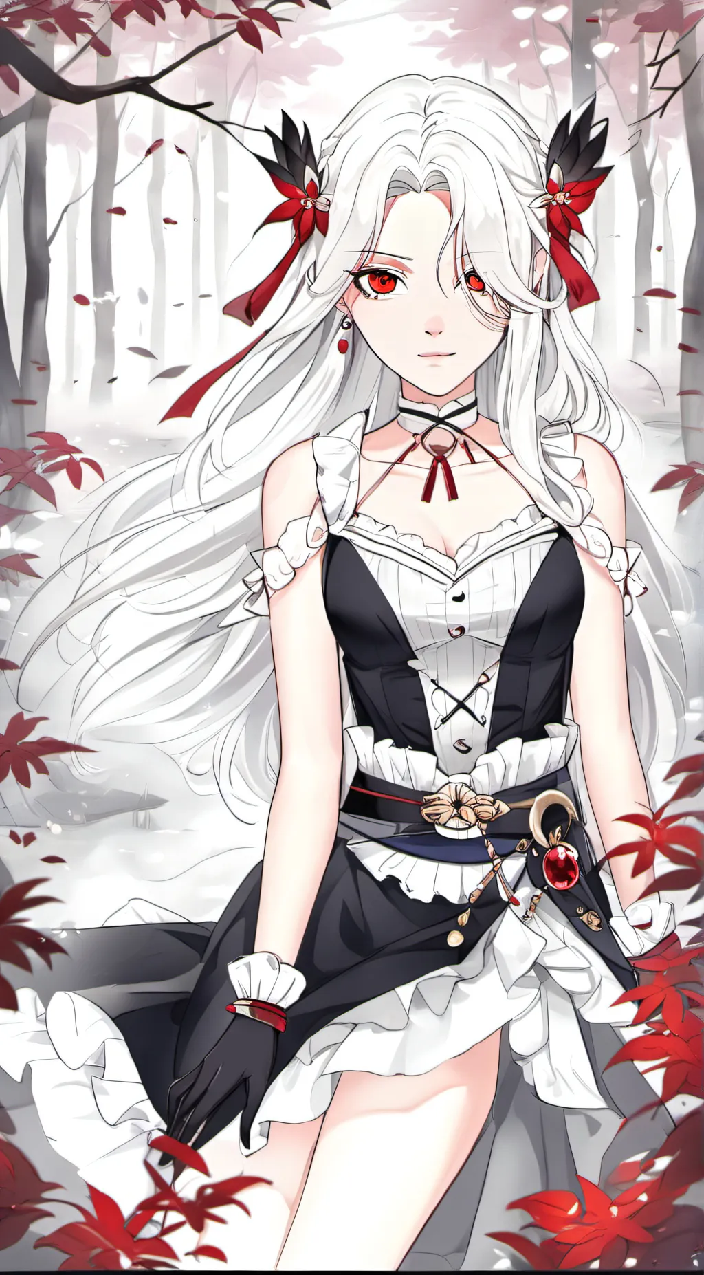 ai character: flora background