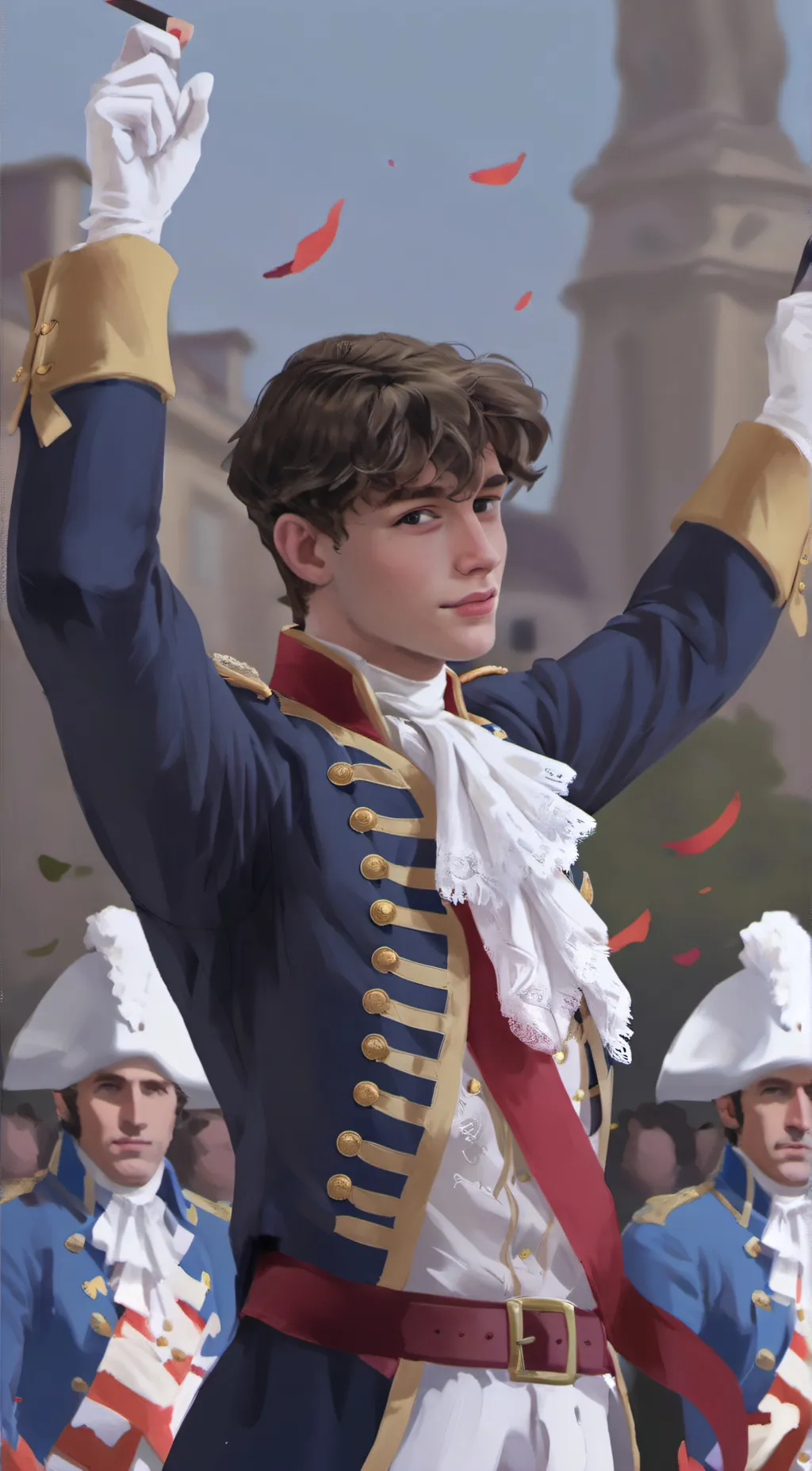 ai character: Enjolras  background