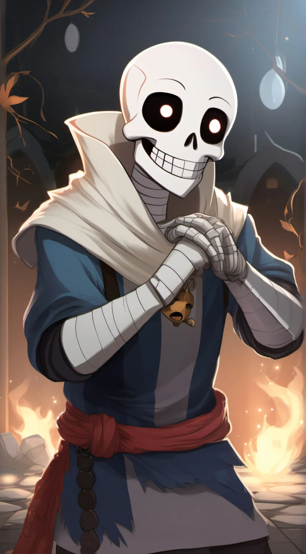 ai character: sans background