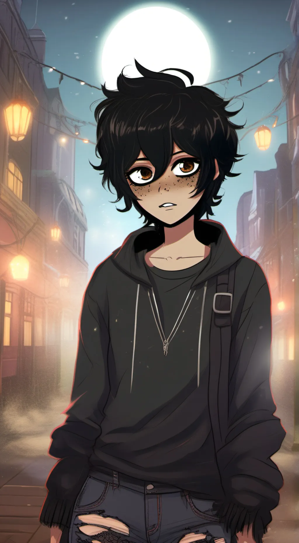 ai character: Nico di Angelo background