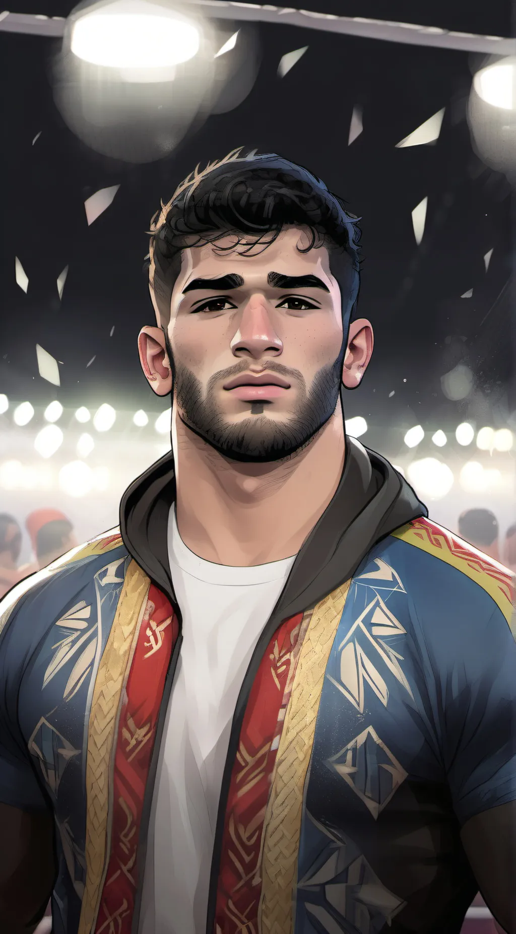ai character: Hasan yazdany  background