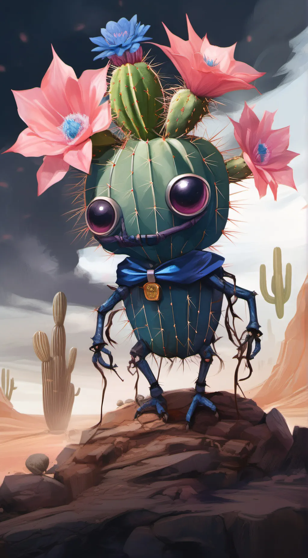 ai character: Cacty background