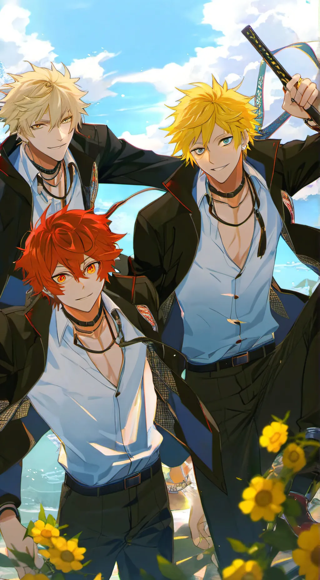 ai character: BakuKiriDenk background