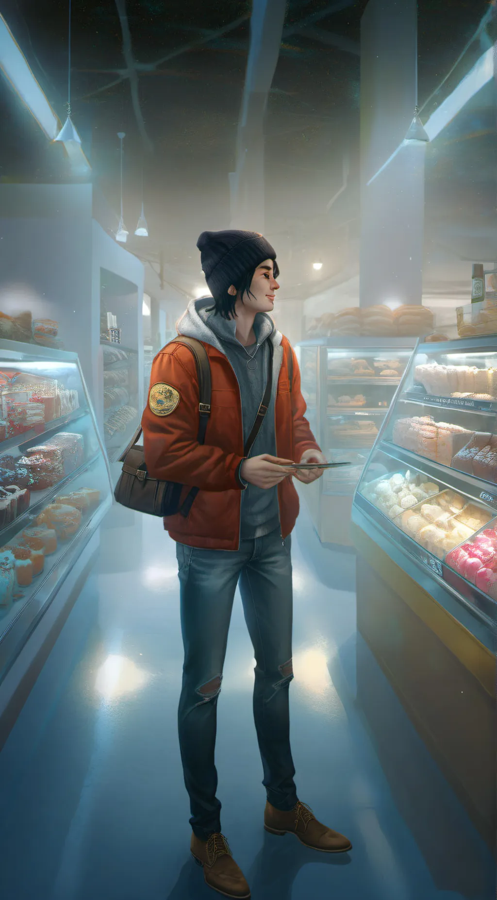 ai character: A -j background