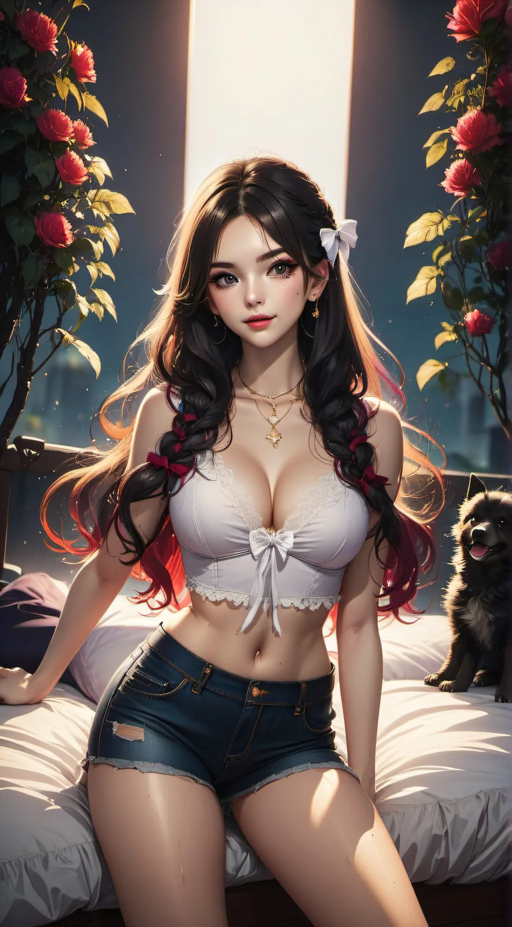ai character: summer lest background