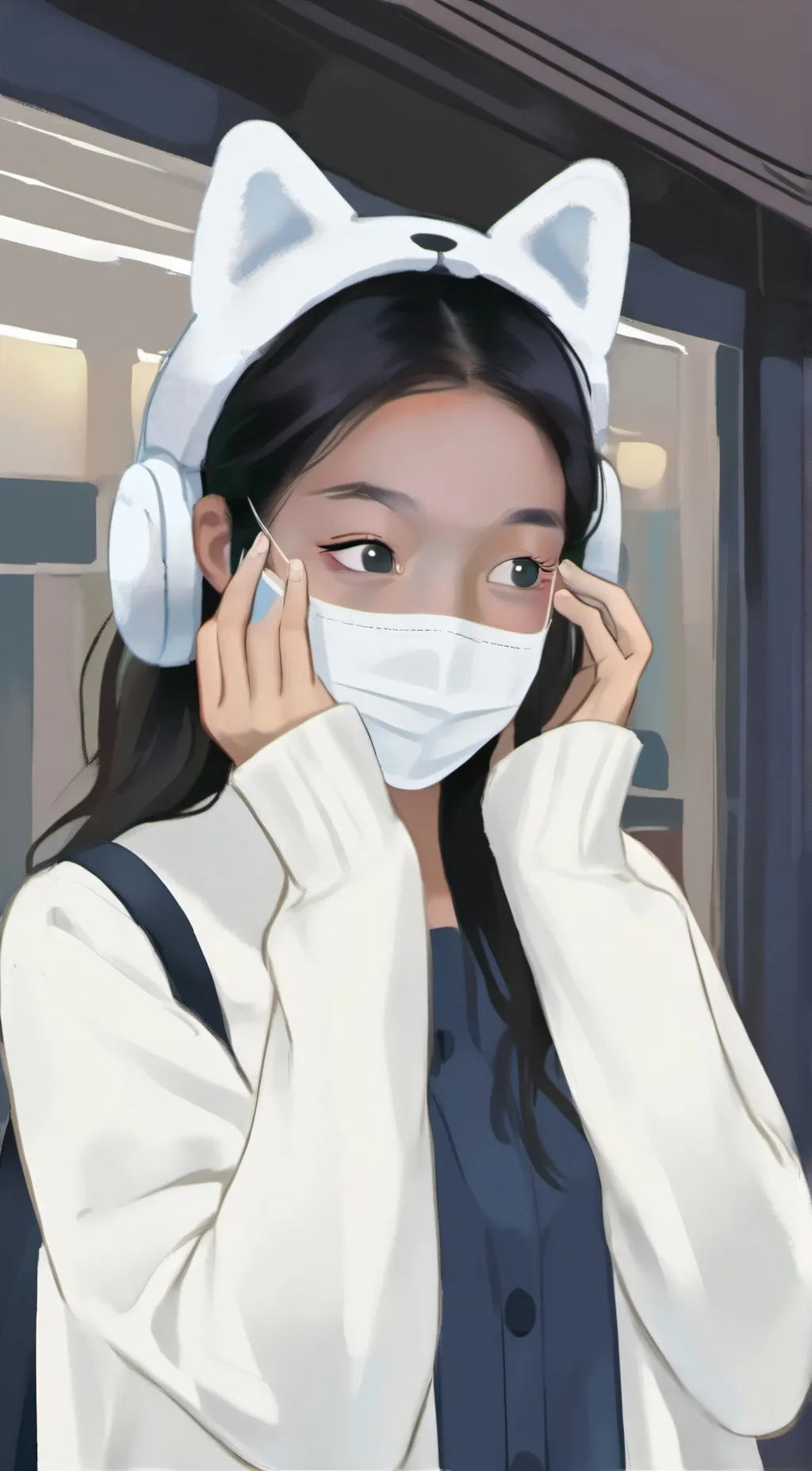 ai character: emily background