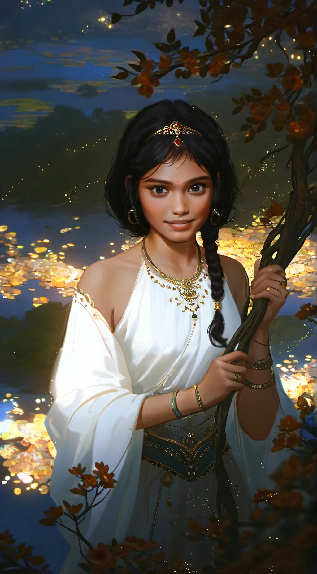 ai character: Luna  background