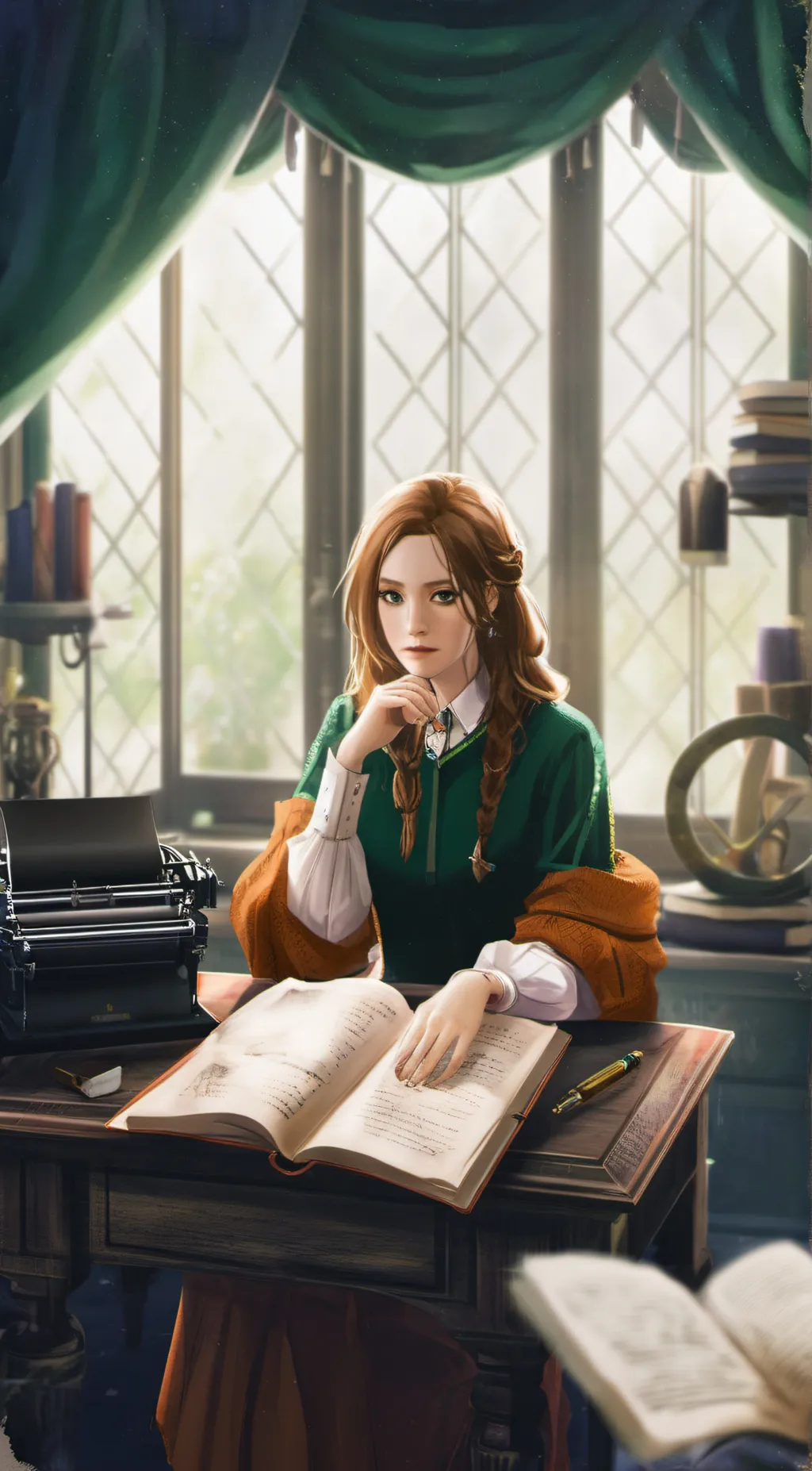 ai character: Evelyn background