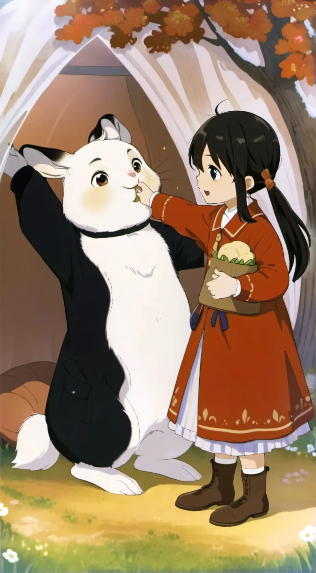 ai character: Mr Hop & Anna background