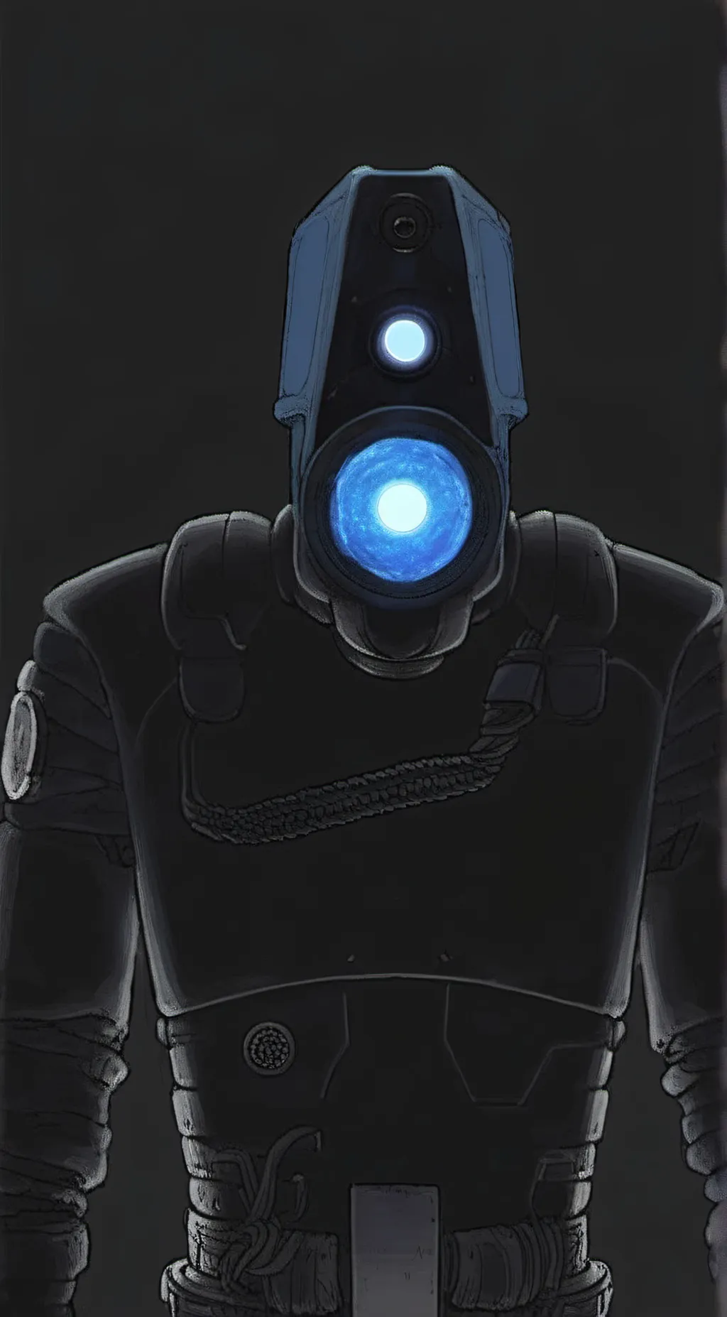 ai character: titan cameraman background