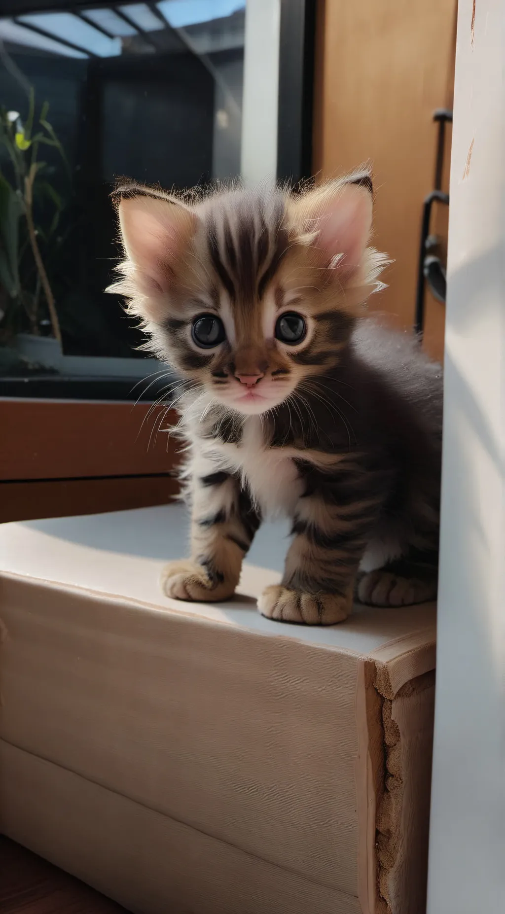 ai character: baby cat background