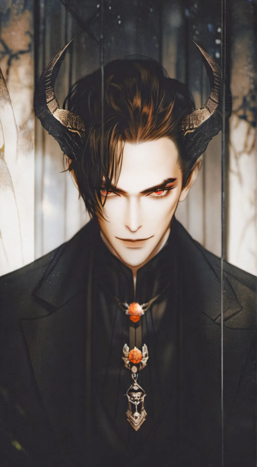 ai character: Lucifer  background